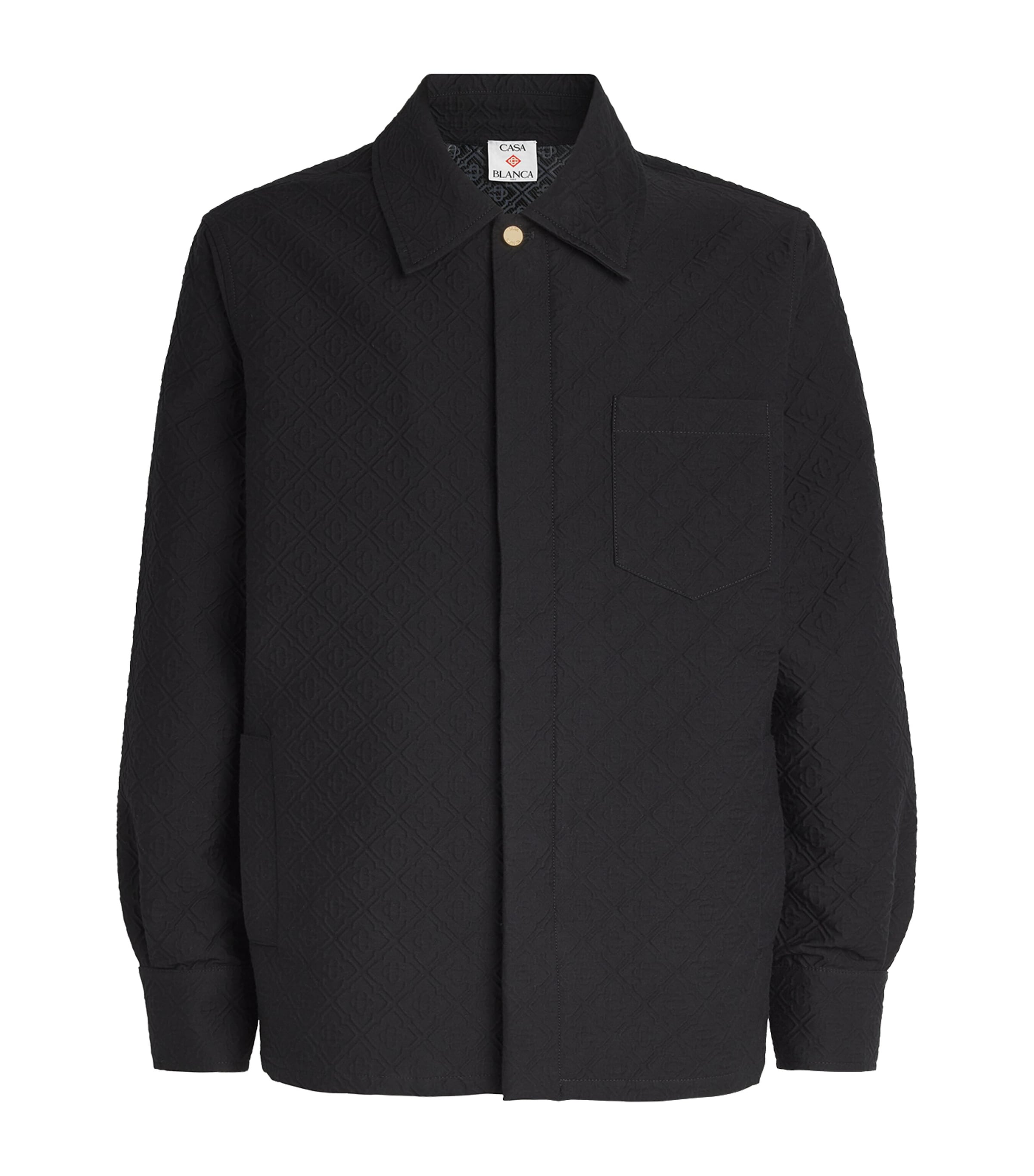 Jacquard Monogram Jacket BLACK Image 1