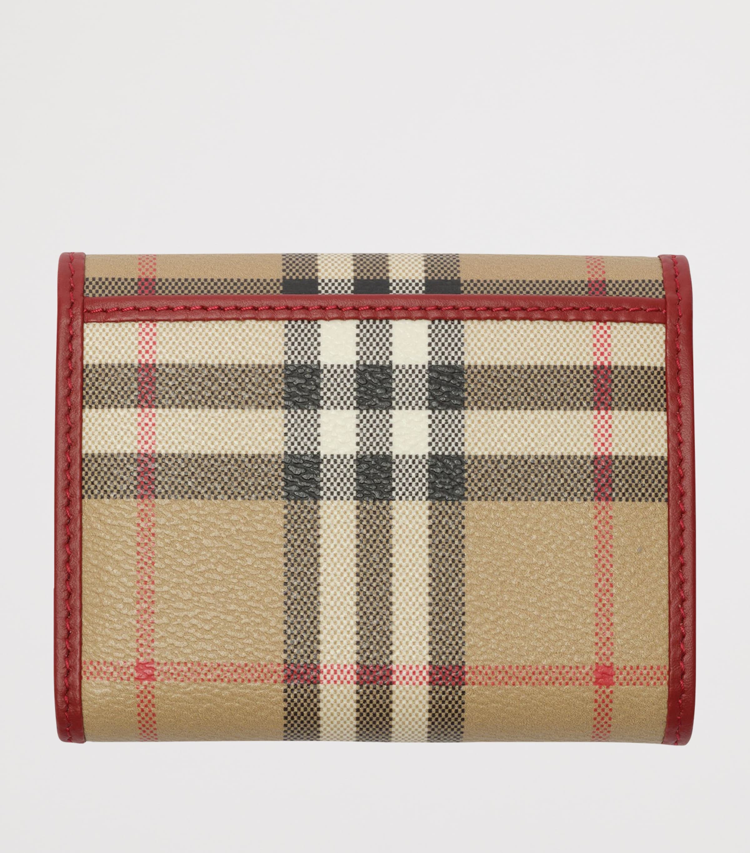 Small Check Folding Wallet VNTG CHKRUBY Image 2