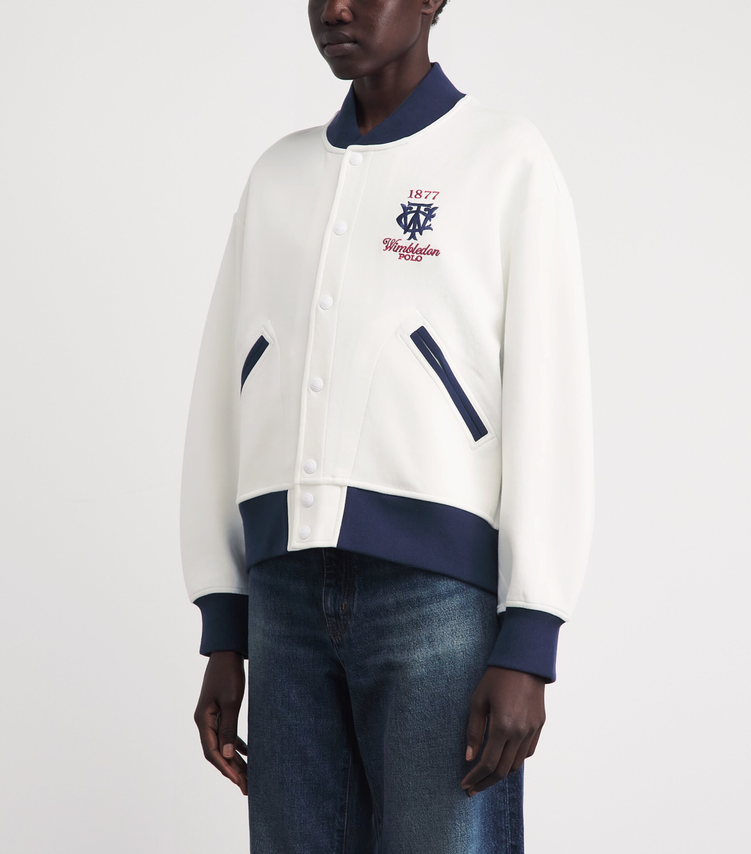 Polo Ralph Lauren White x Wimbledon Logo Bomber Jacket | Harrods US