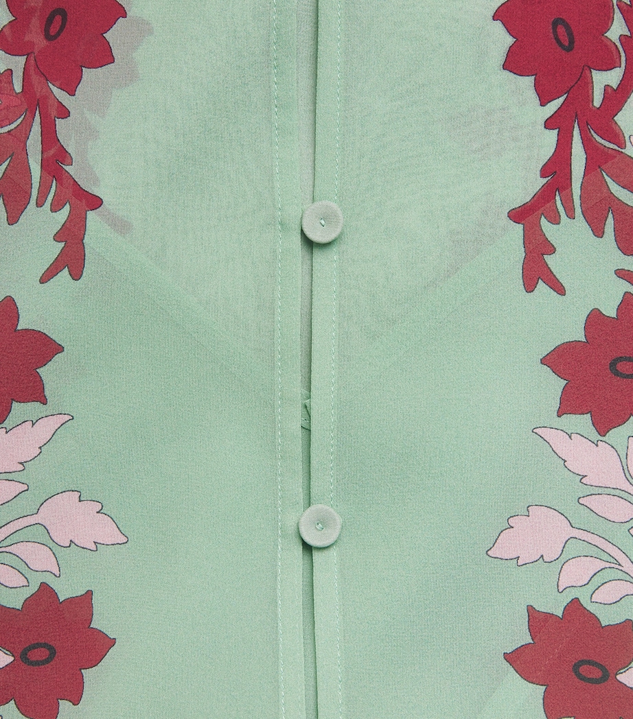 Silk Chiffon Printed Maxi Dress GR11REGALIA PLACEE Image 5