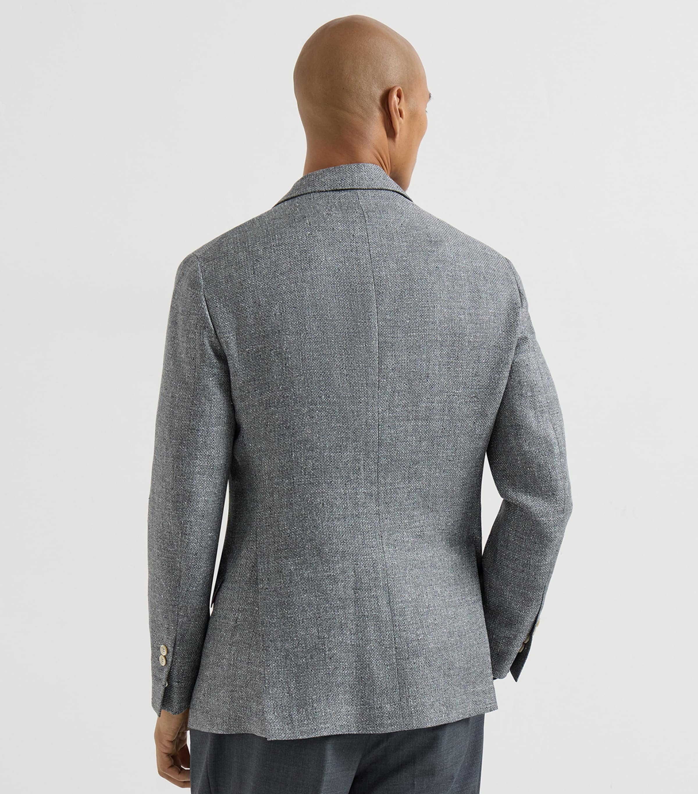 Brunello Cucinelli Mens Silk-Linen-Wool Blazer Image 3