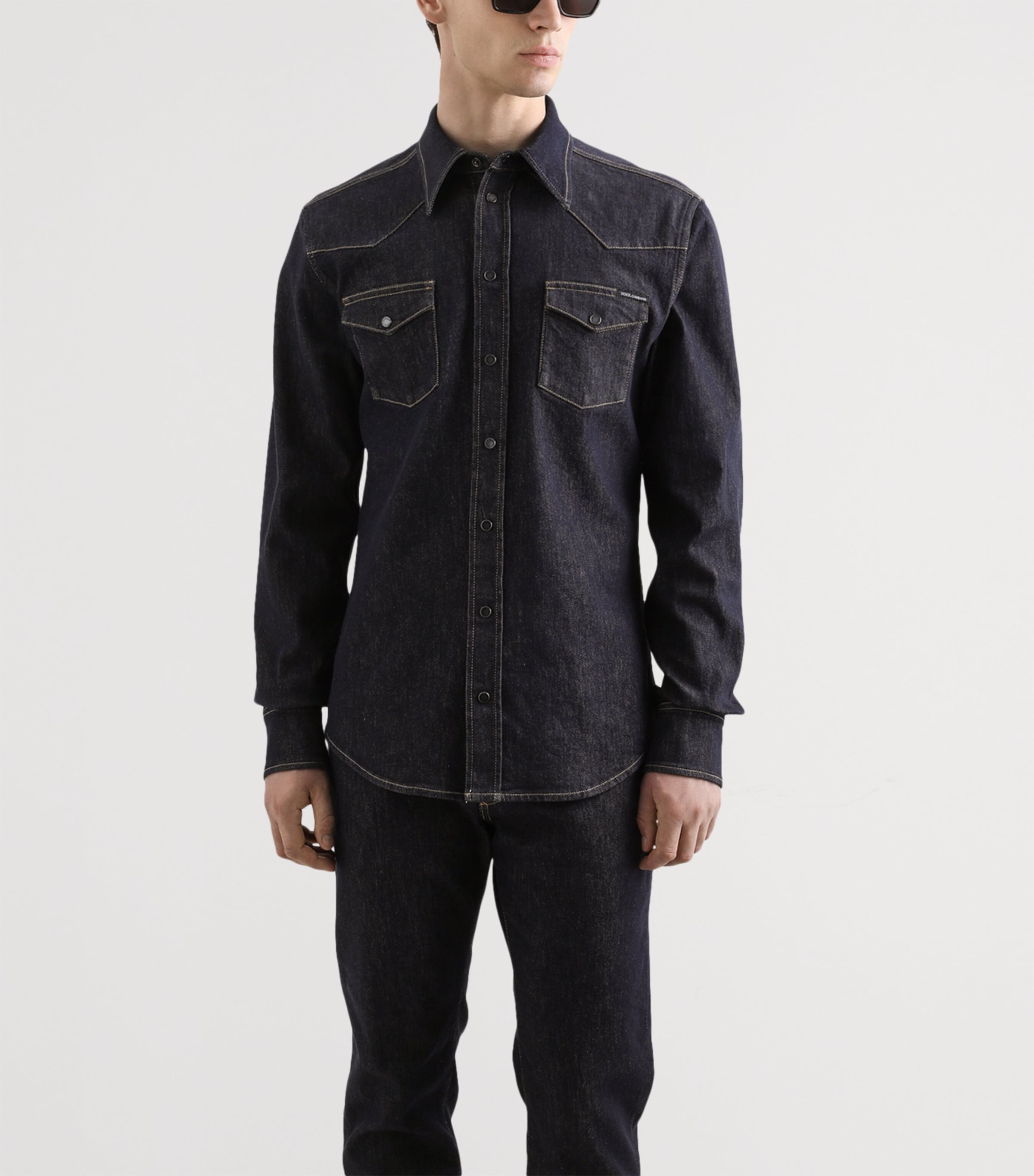 Denim Western Shirt S9001-MULTI Image 2