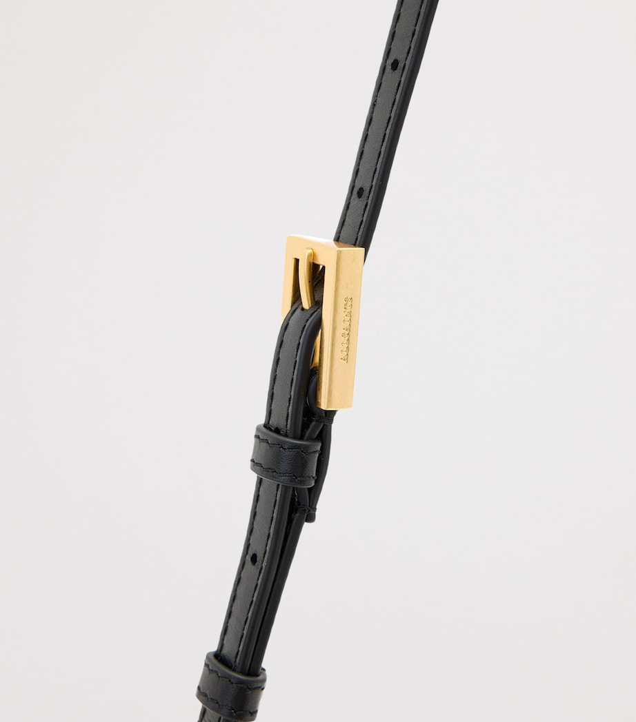 Leather Maeve Cross-Body Wallet BLACK Image 5