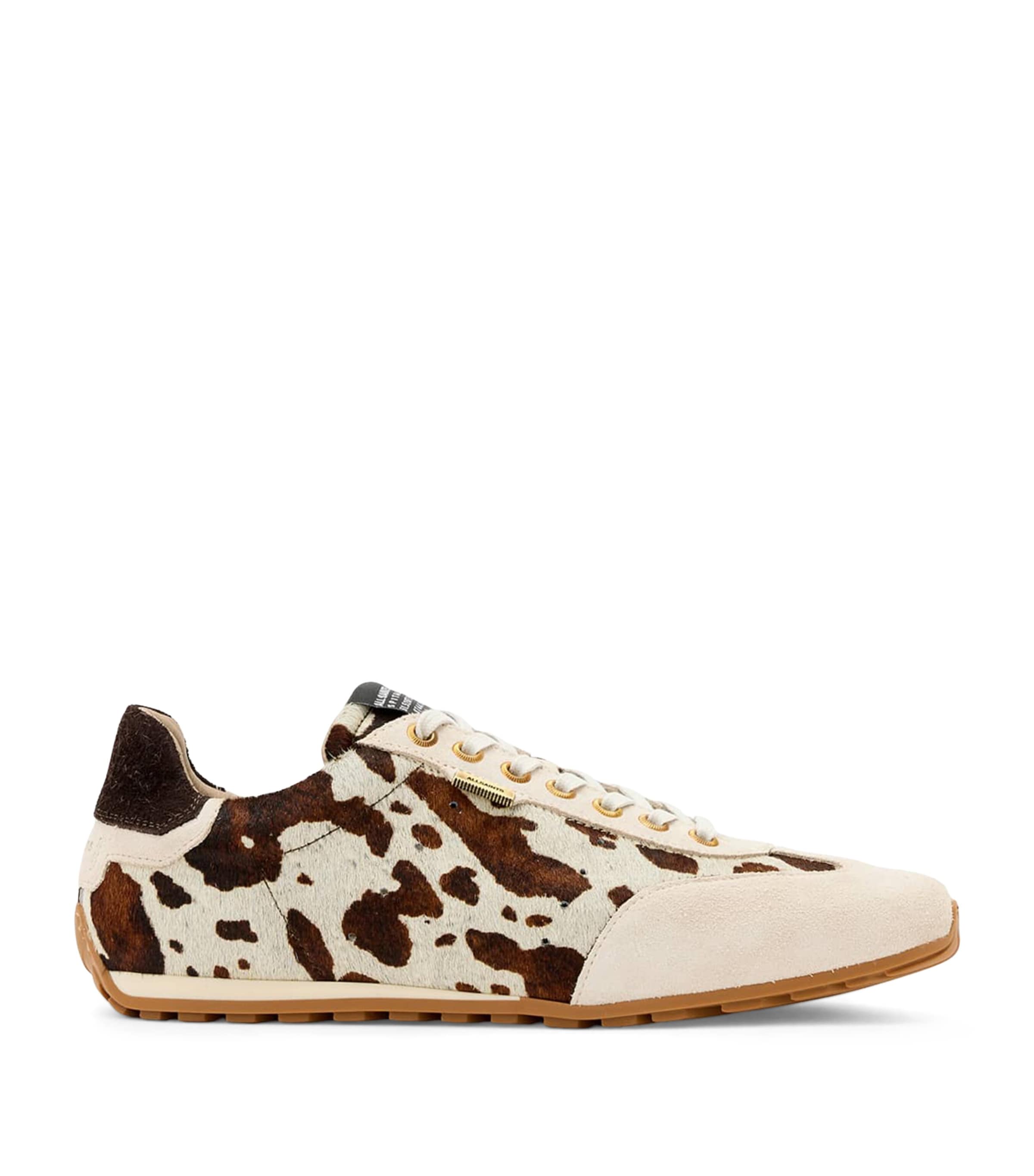 AllSaints Cow Print Liam Sneakers Cow Print Image 1