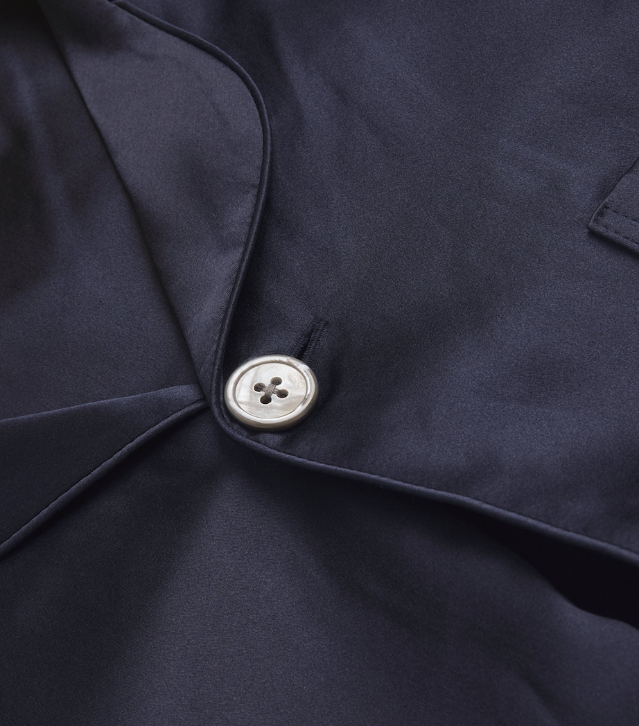 Silk Pyjama Set NAVY Image 5