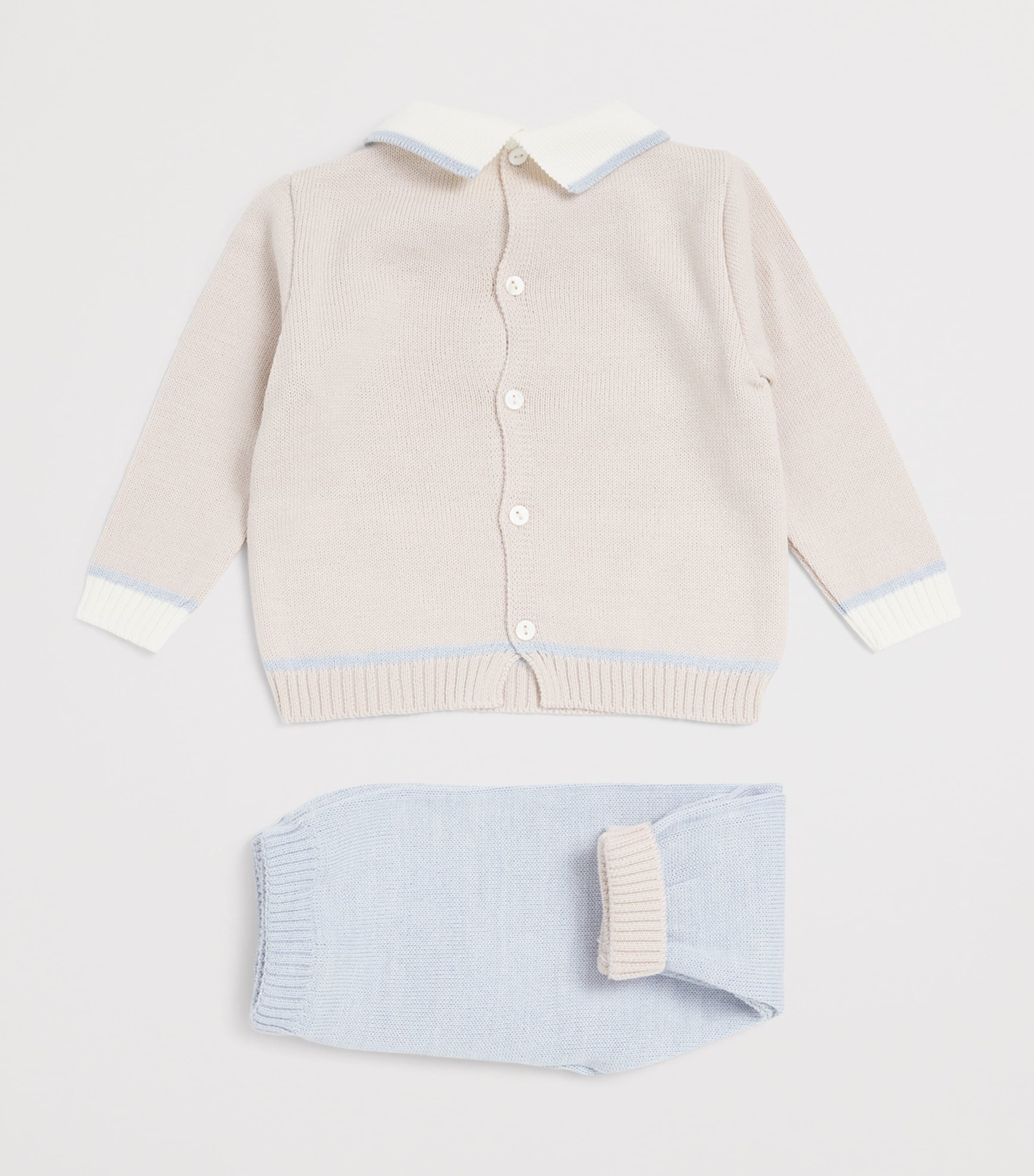 Wool-Blend Teddy Sweater and Trousers Set (1-12 Months) BGE-DI Image 2