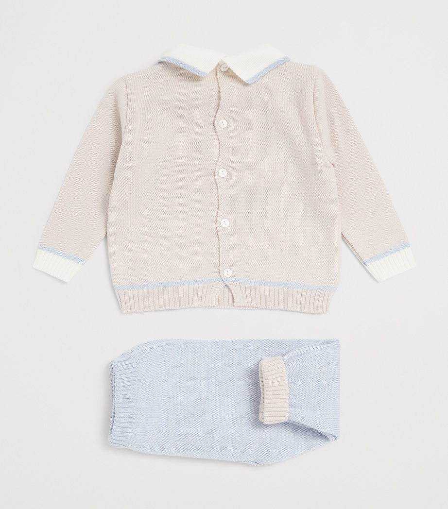 Wool-Blend Teddy Sweater and Trousers Set (1-12 Months) BGE-DI Image 2