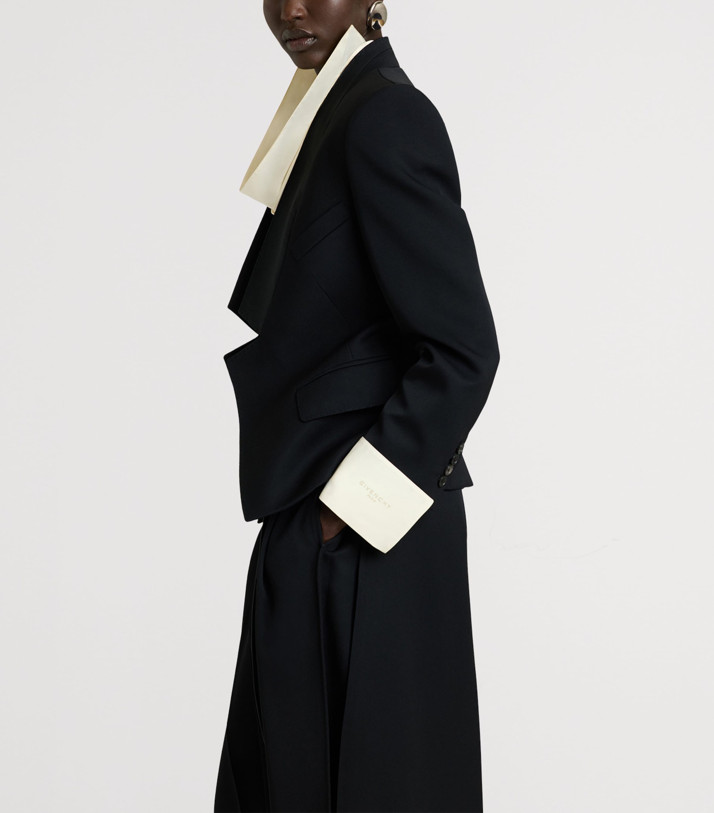 Givenchy Womens Wool Reverse Blazer Image 3