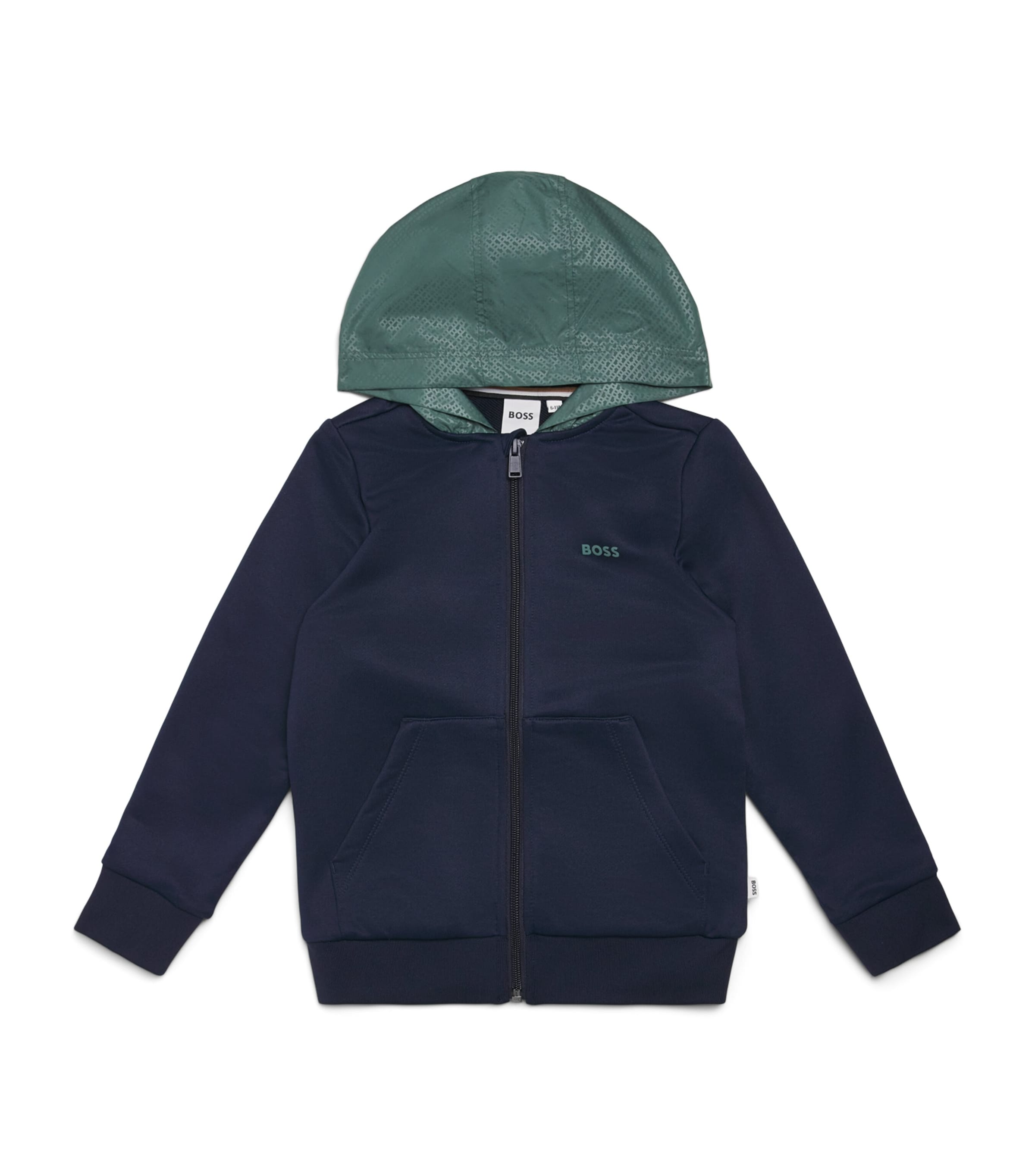 BOSS Kidswear Contrast Zip-Up Hoodie (4-16 Years) Image 1