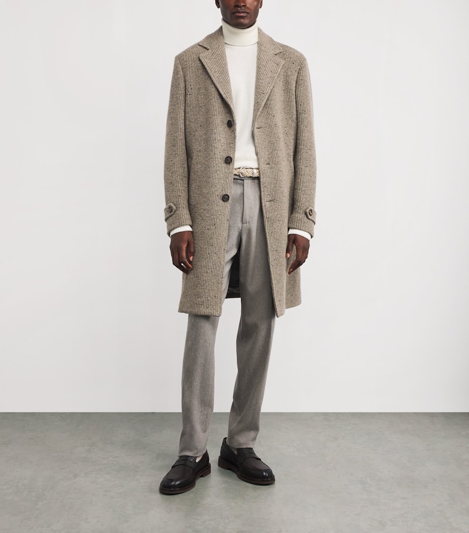 Cashmere High-Neck Sweater BIANCO E BEIGE Image 2