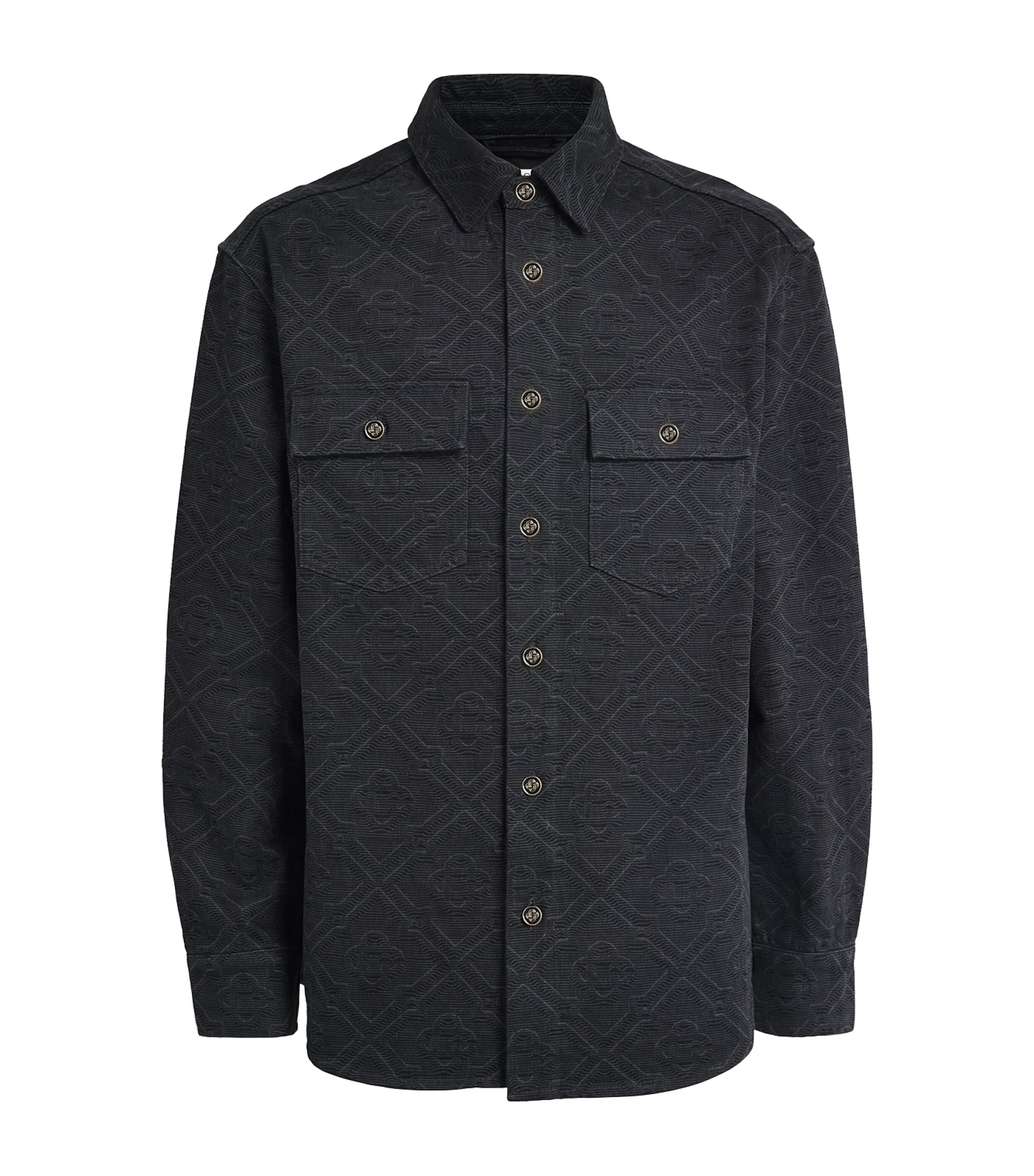 Denim Laser Monogram Shirt BLACK LASER Image 1