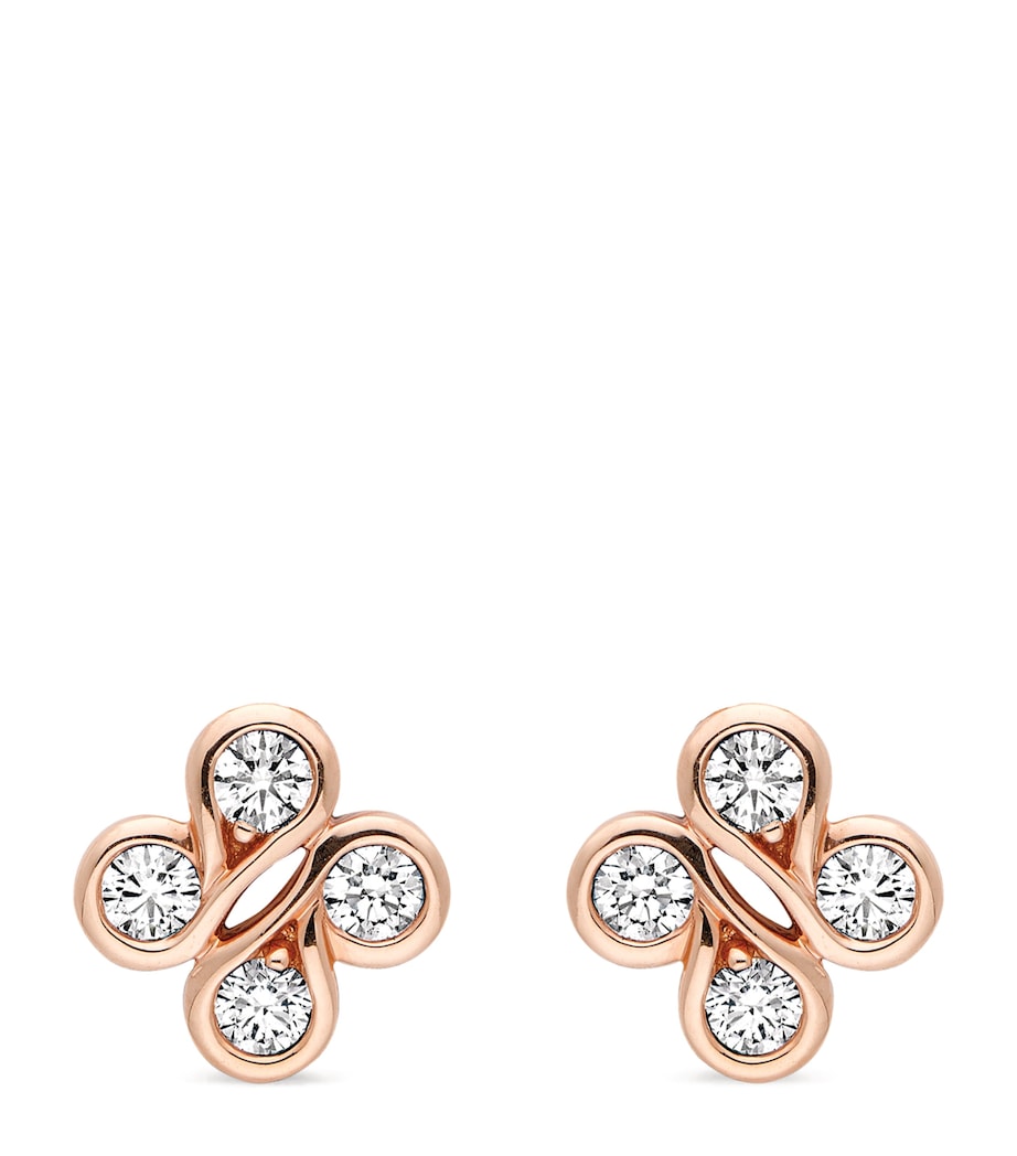 Rose Gold and Diamond Be Boodles Earrings ROSE GOLD Image 1