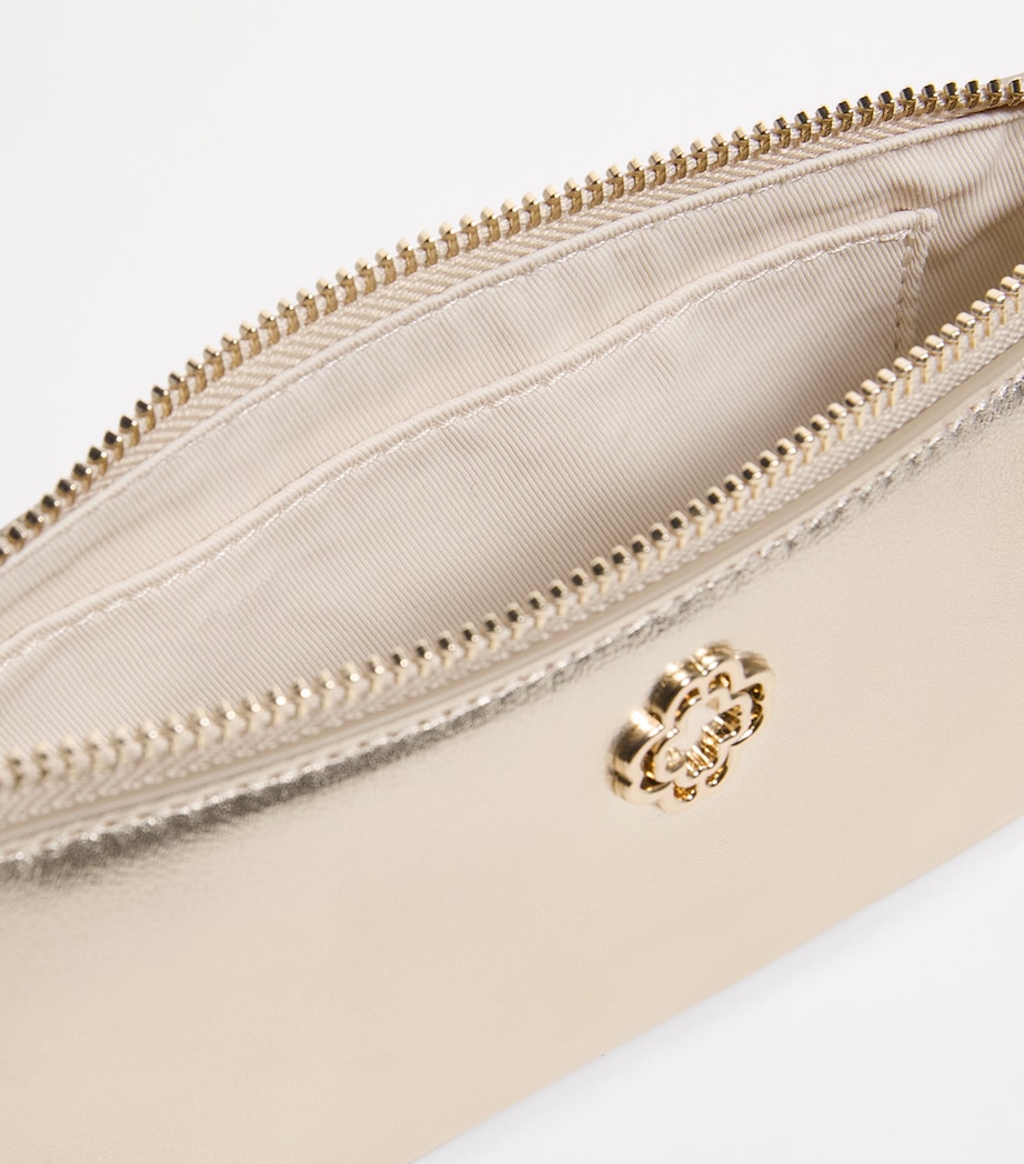 Maje Leather Sarah Shoulder Bag Gold Image 4