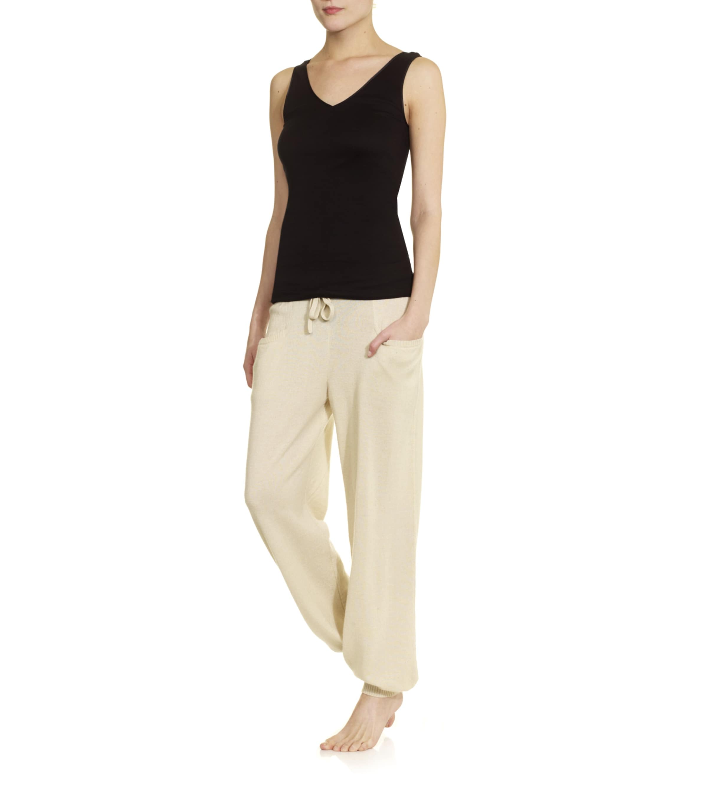 Cotton Seamless Tank Top BLACK Image 2