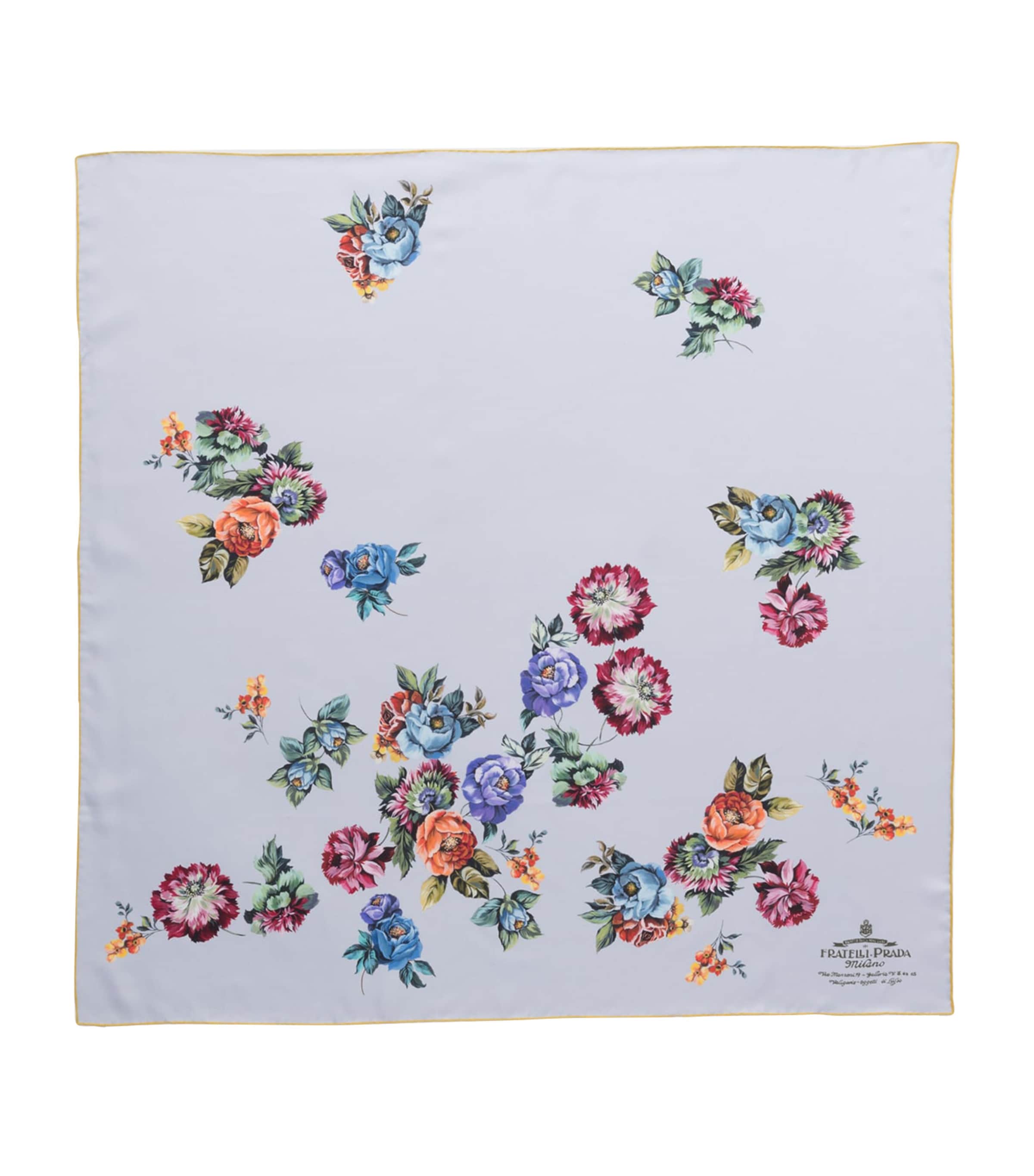 Prada Silk Gardenia Square Scarf Image 2