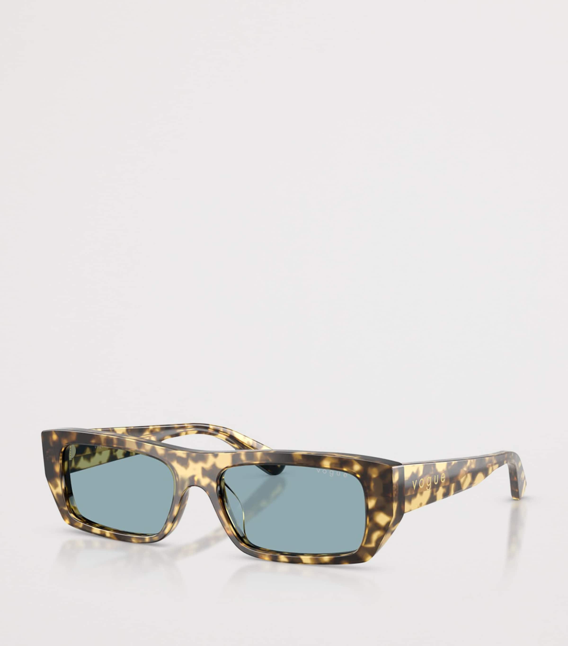 Tortoiseshell Rectangular Sunglasses 324180 Image 2