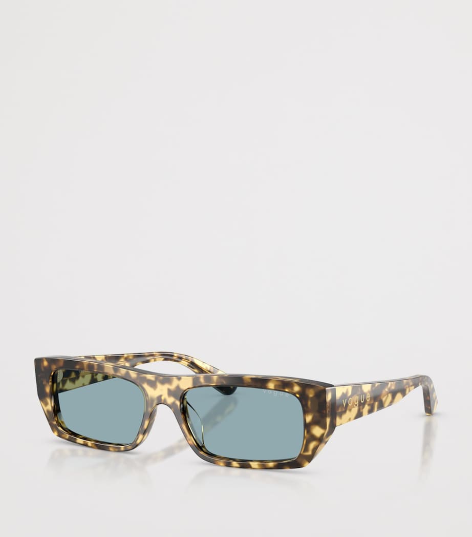 Tortoiseshell Rectangular Sunglasses 324180 Image 2