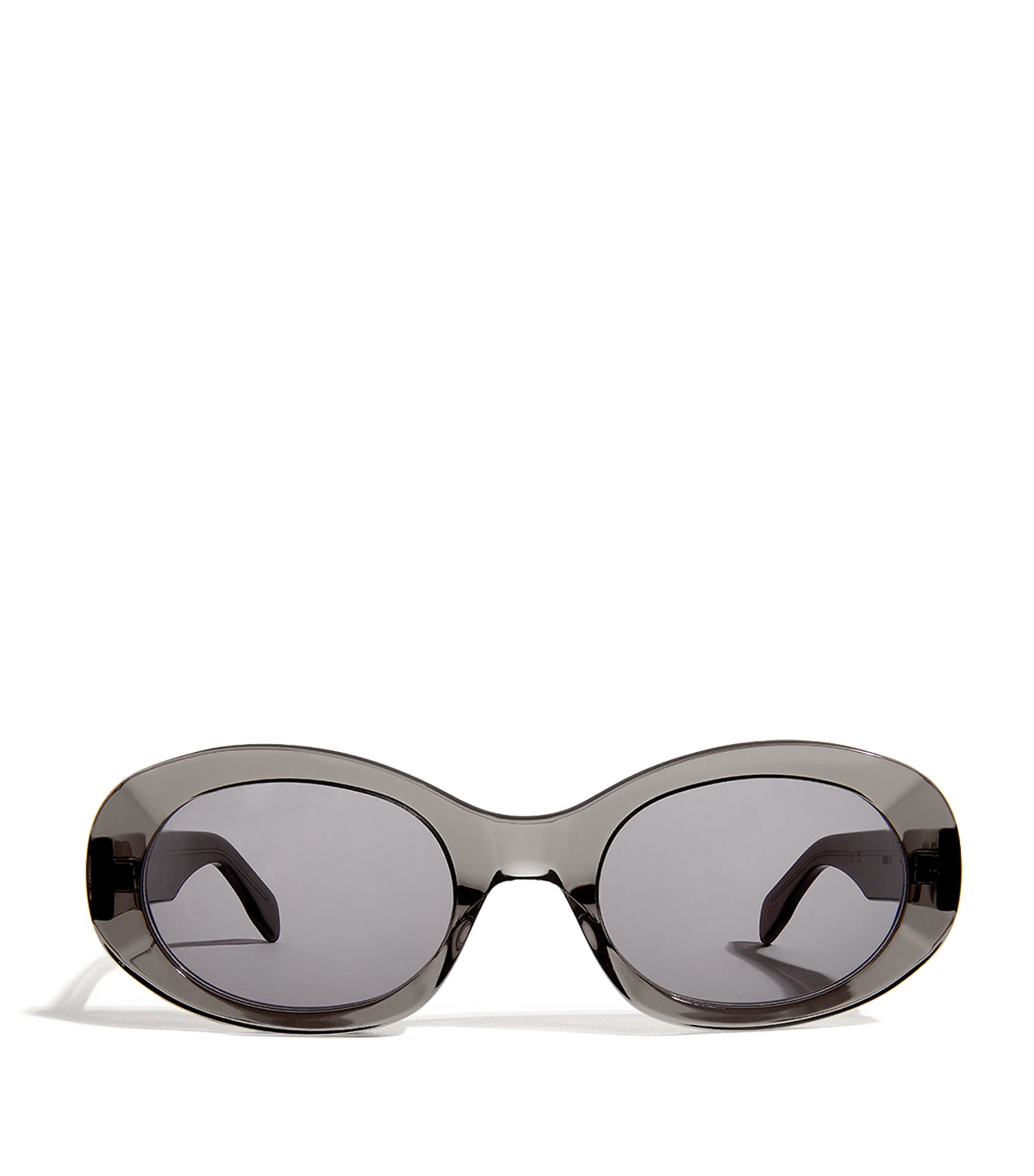 Séfr Oval Orbit Sunglasses In Black