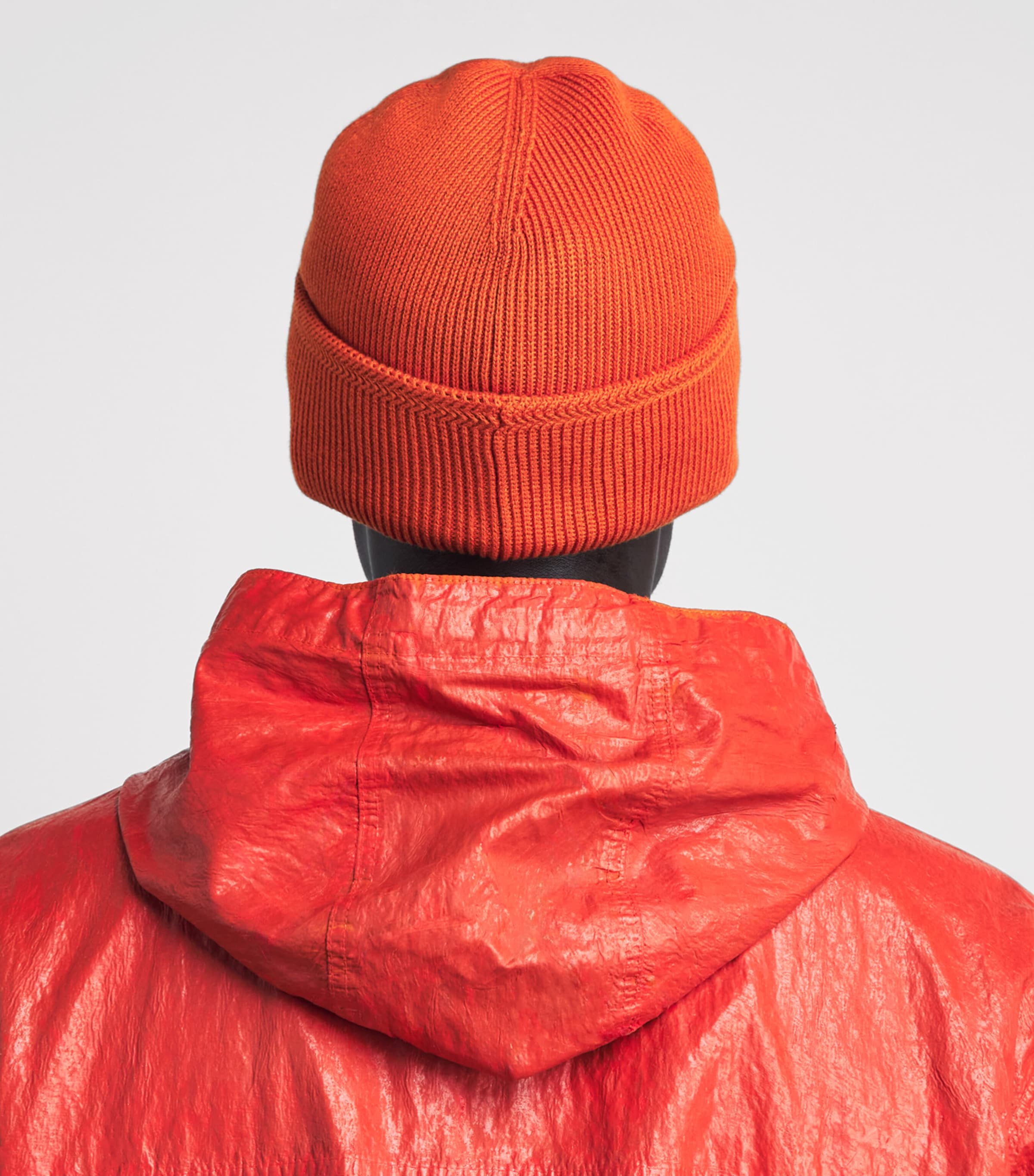 Stone Island Cotton Compass Patch Beanie Image 4