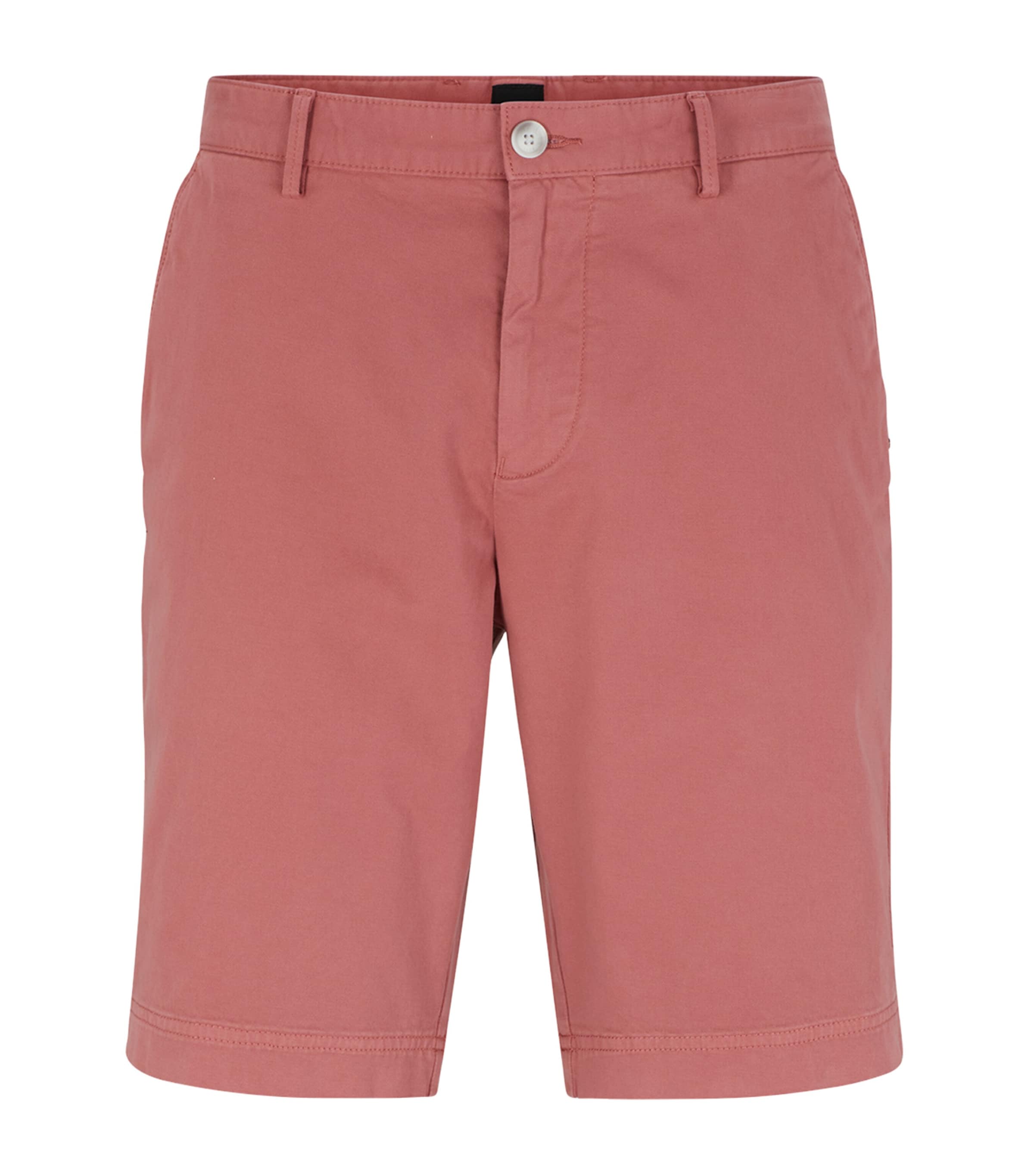 Hugo Boss Slim-fit Shorts In Stretch-cotton Gabardine In Pink