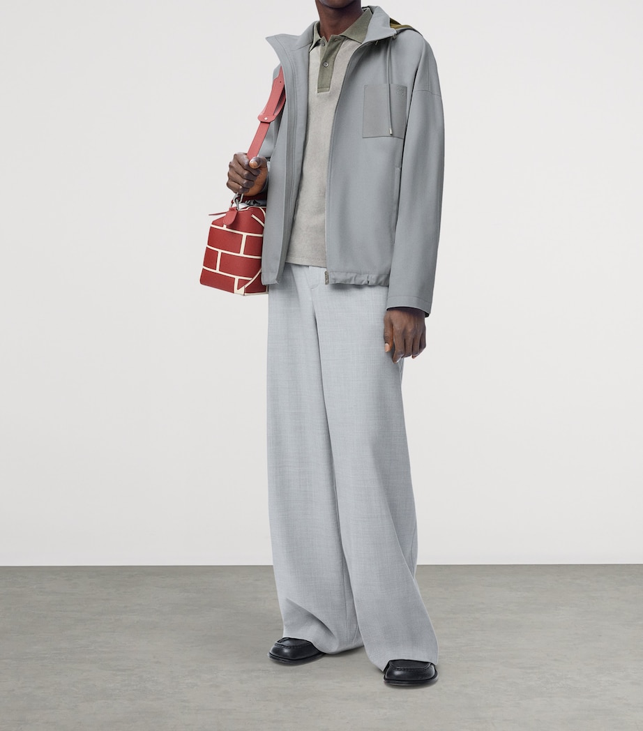 Cotton Hooded Jacket LIGHT GREY Image 2