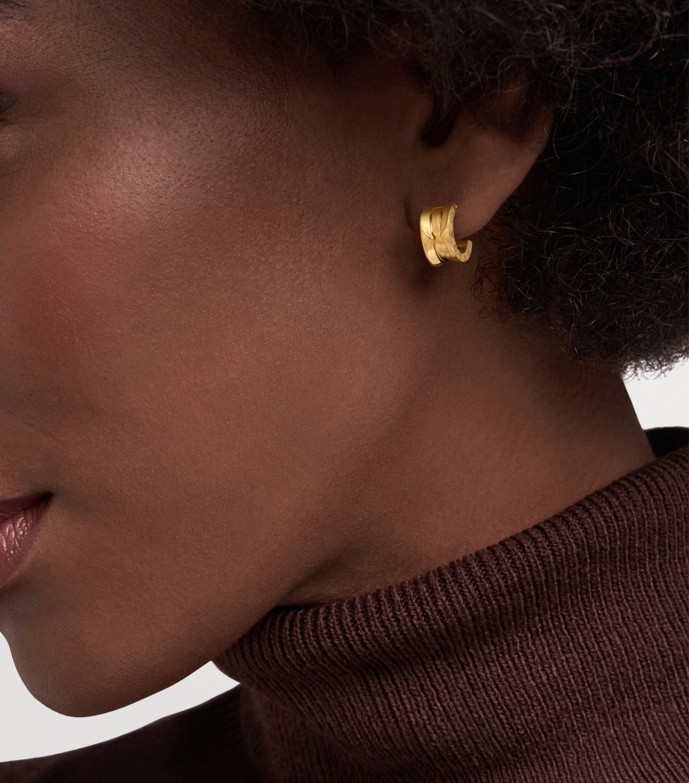 Bvlgari Yellow Gold B.zero1 Single Hoop Earring Yellow Gold Image 4
