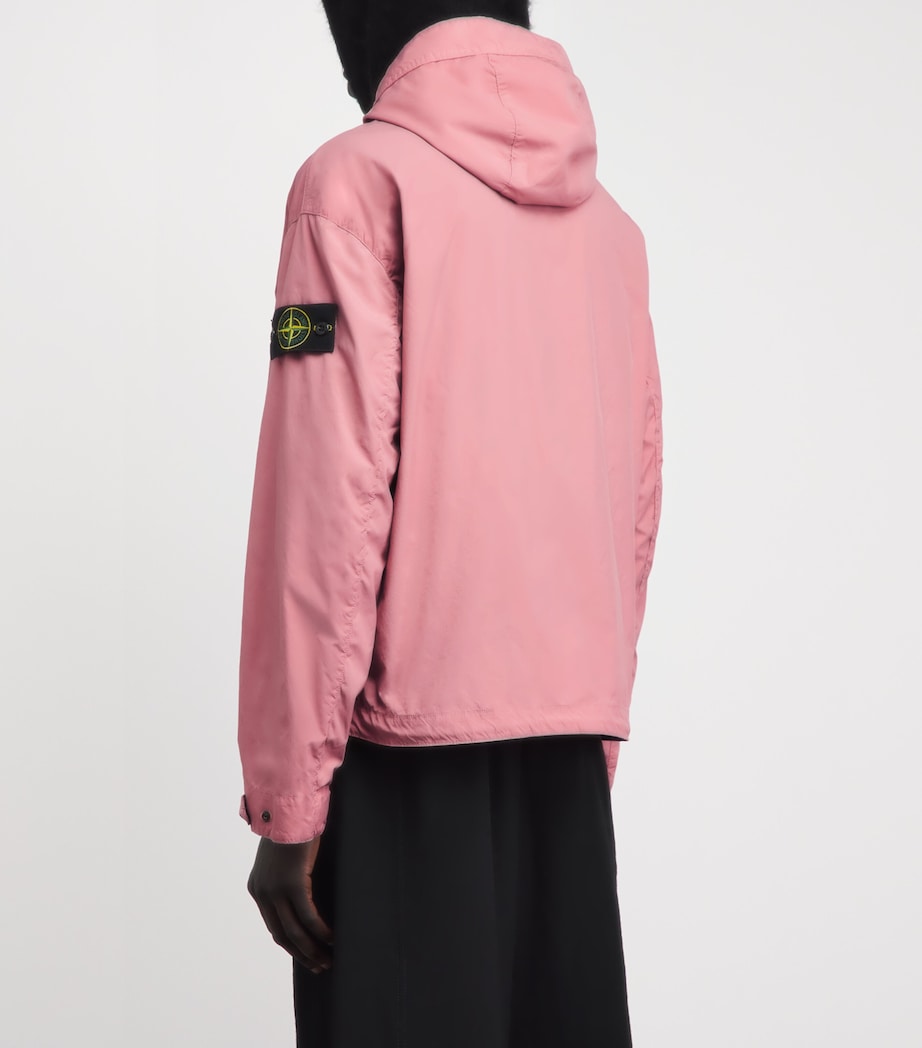Stone Island Mens Water-Resistant Canvas Oleander Jacket Image 5