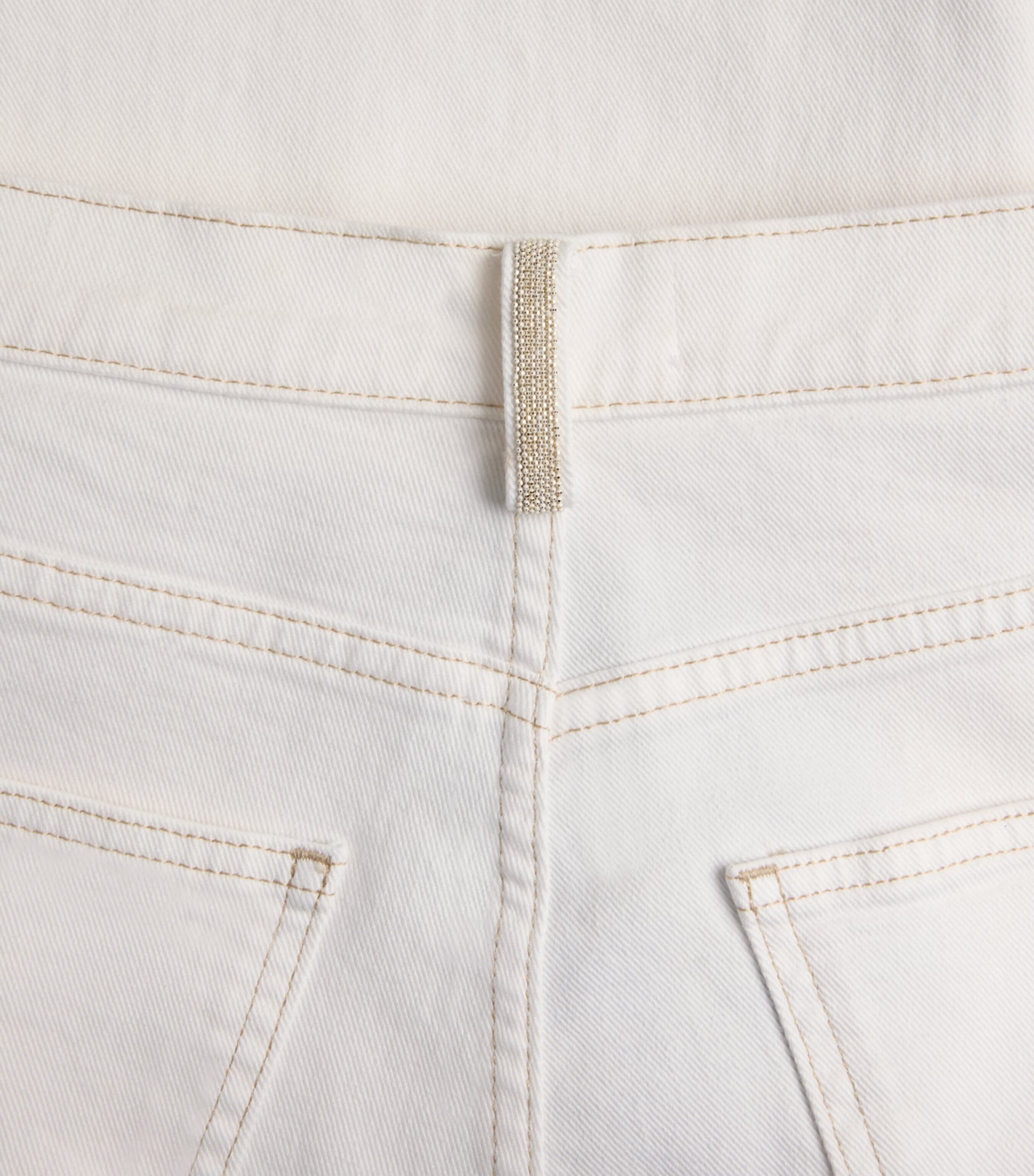 Fabiana Filippi Womens Stretch High-Waist Jeans White Image 6
