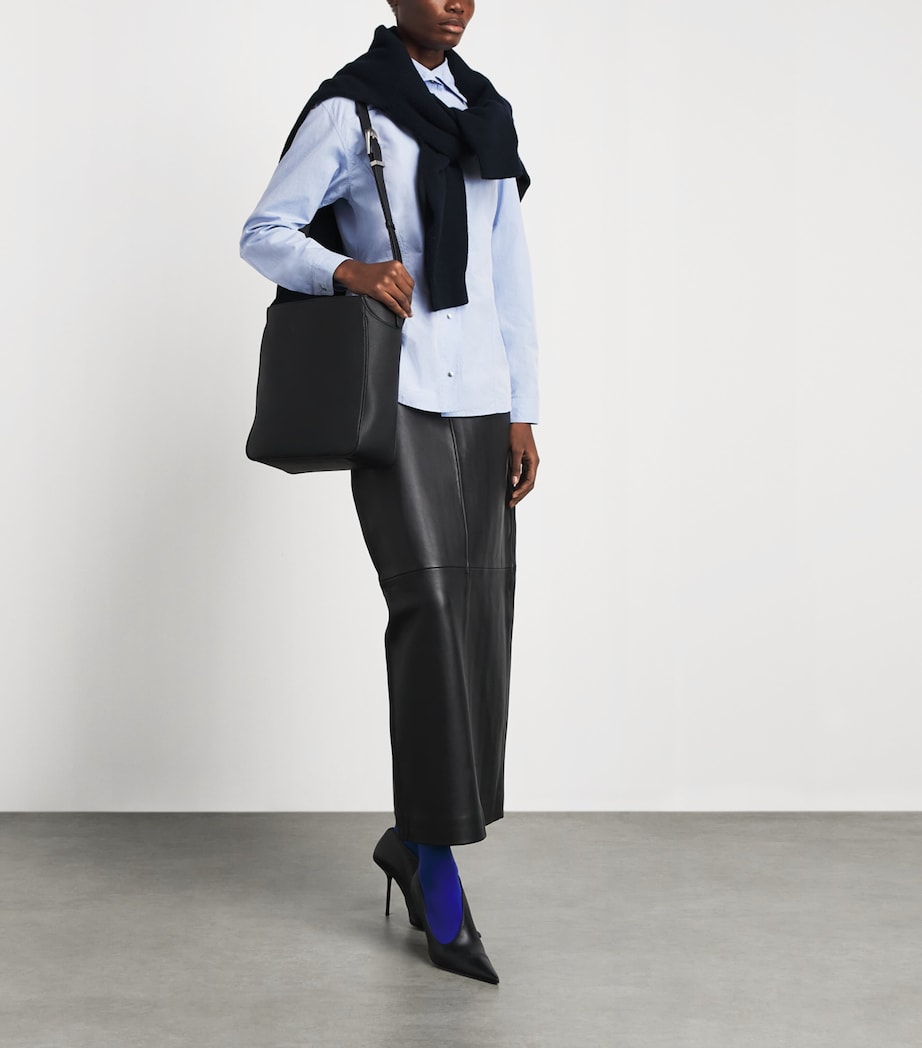Jil Sander Womens Cotton Shape Shirt Blue Haze Image 2