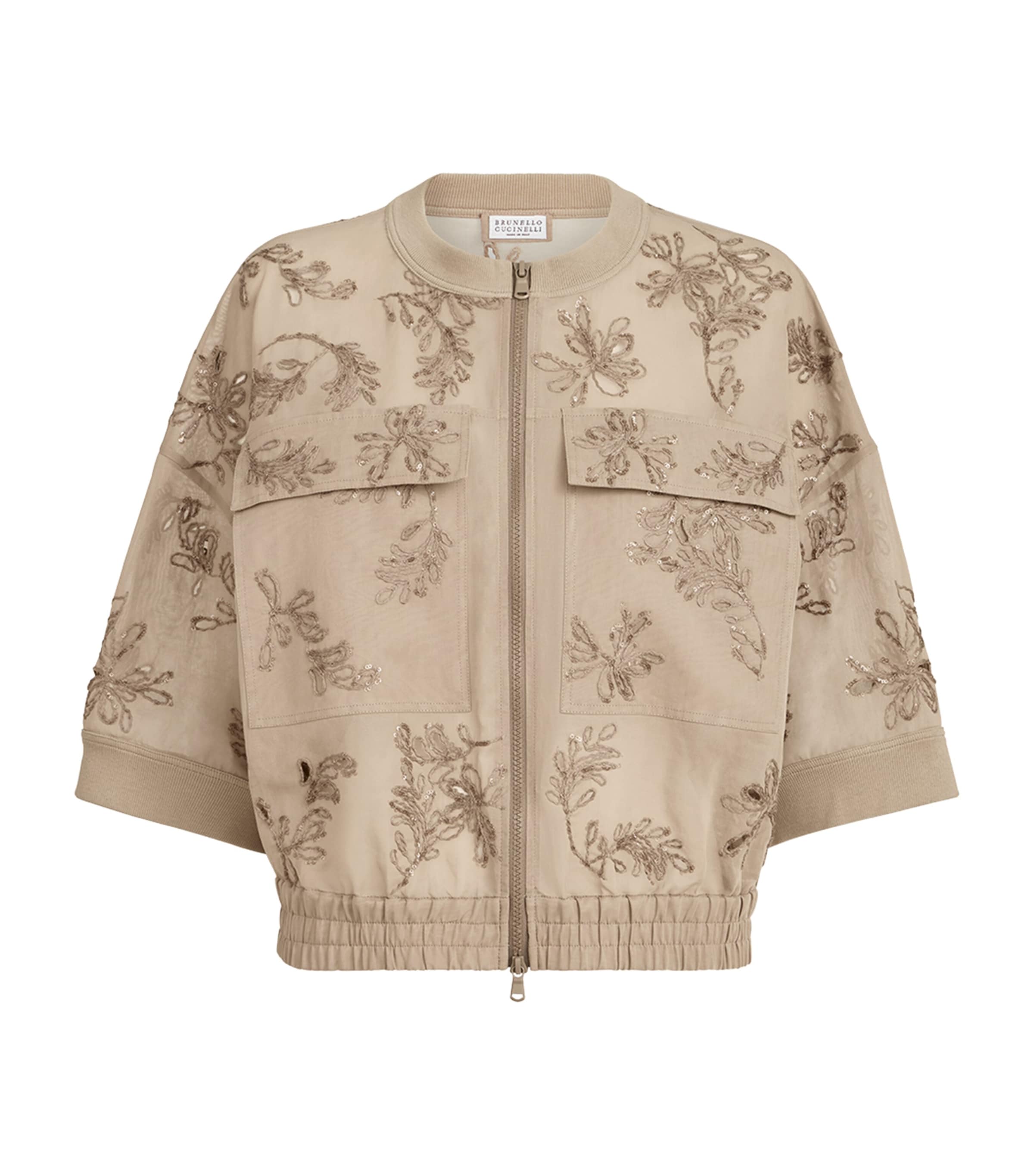 Brunello Cucinelli Womens Cotton Organza Jacket Image 1