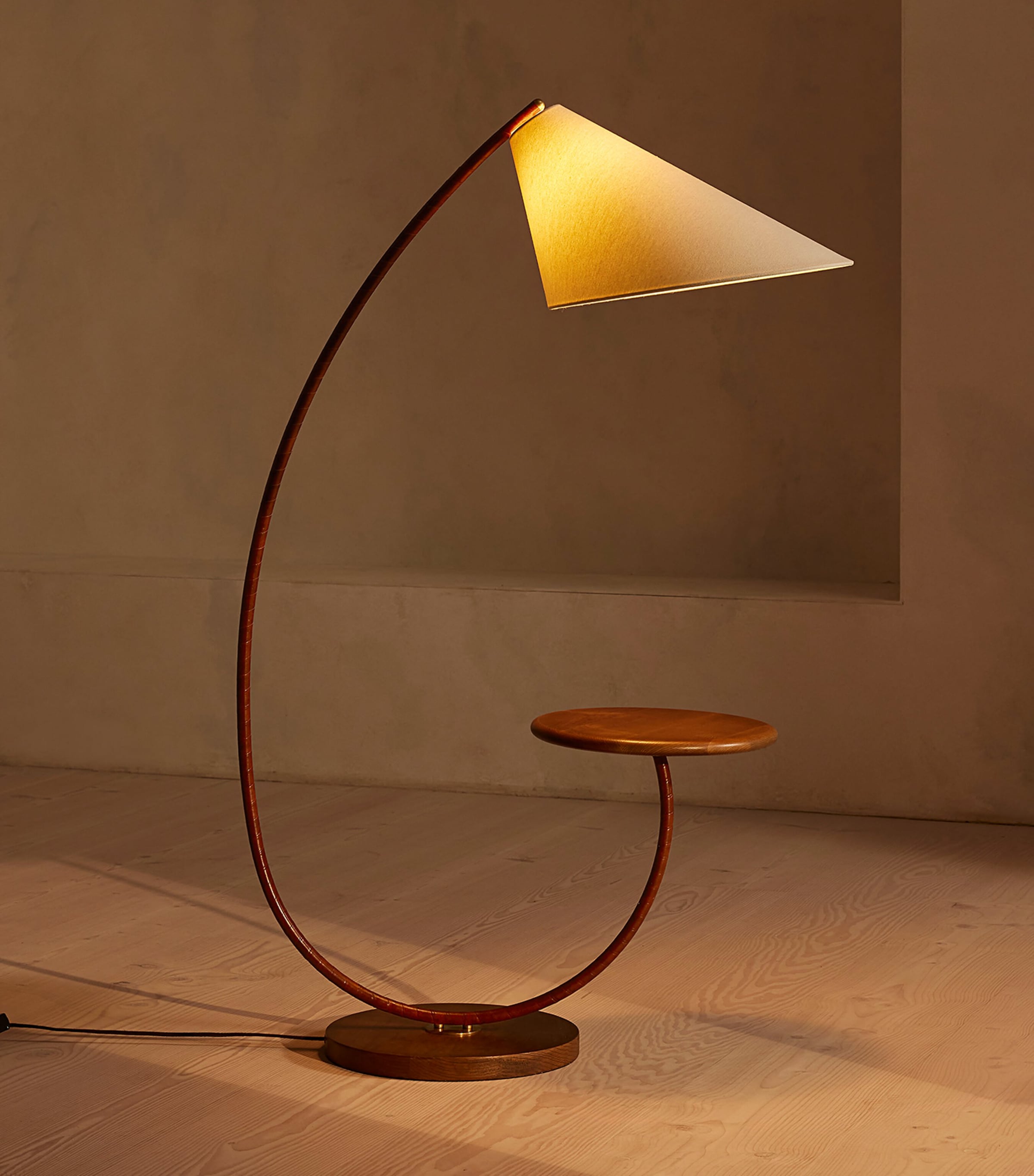 Soho Home Winona Floor Lamp Brown Image 2