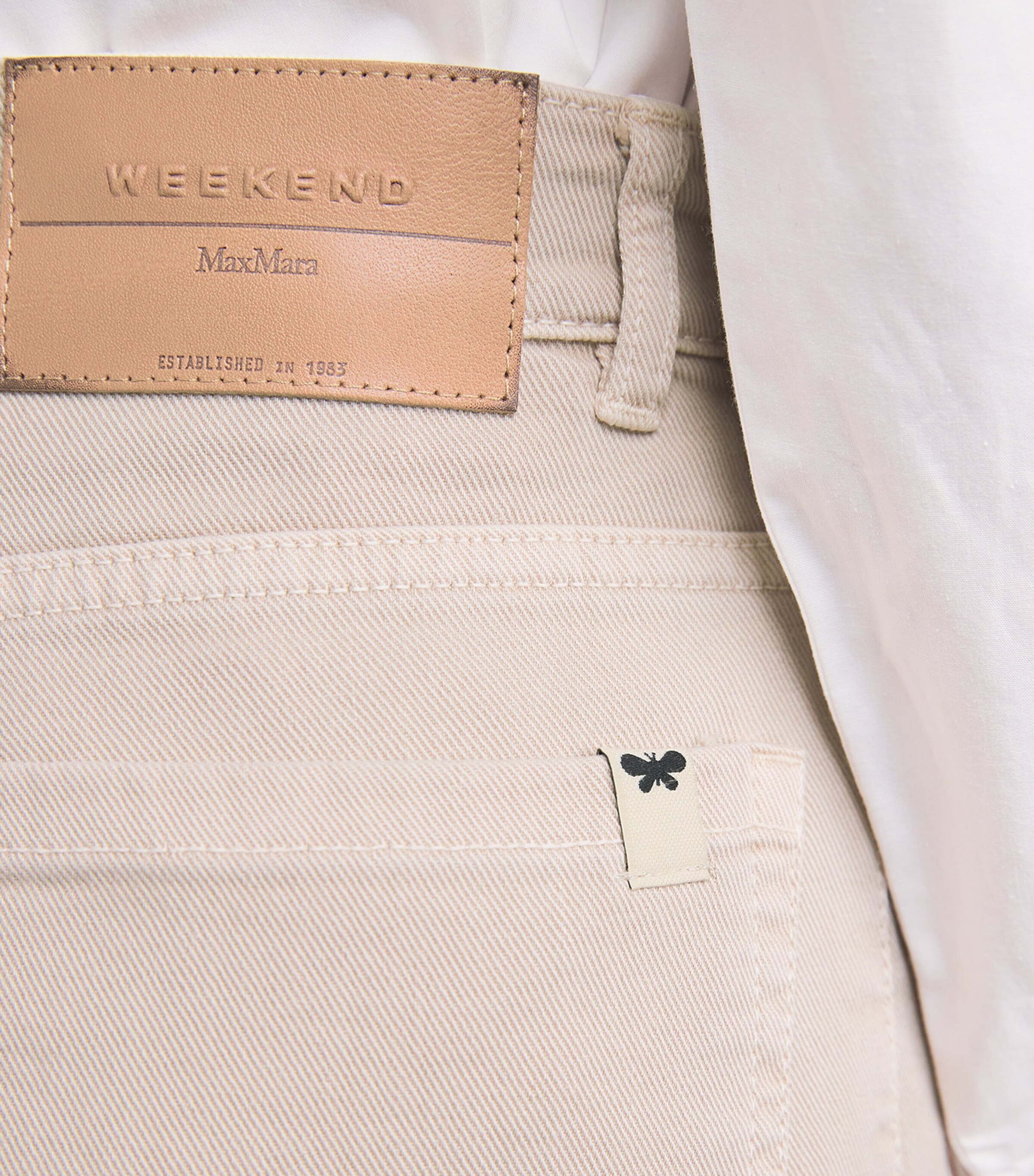 Weekend Max Mara Womens Wide-Leg Jeans Sand Image 6