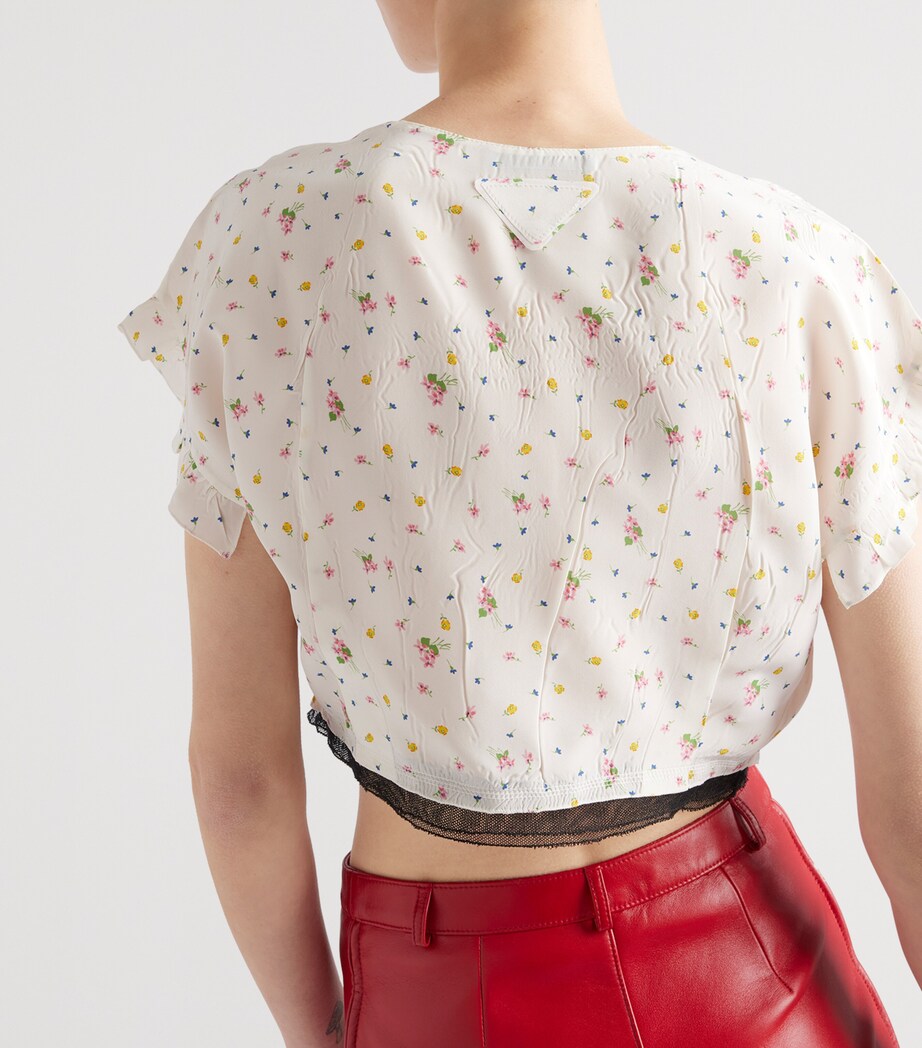 Floral Crop Top F0009 Image 4