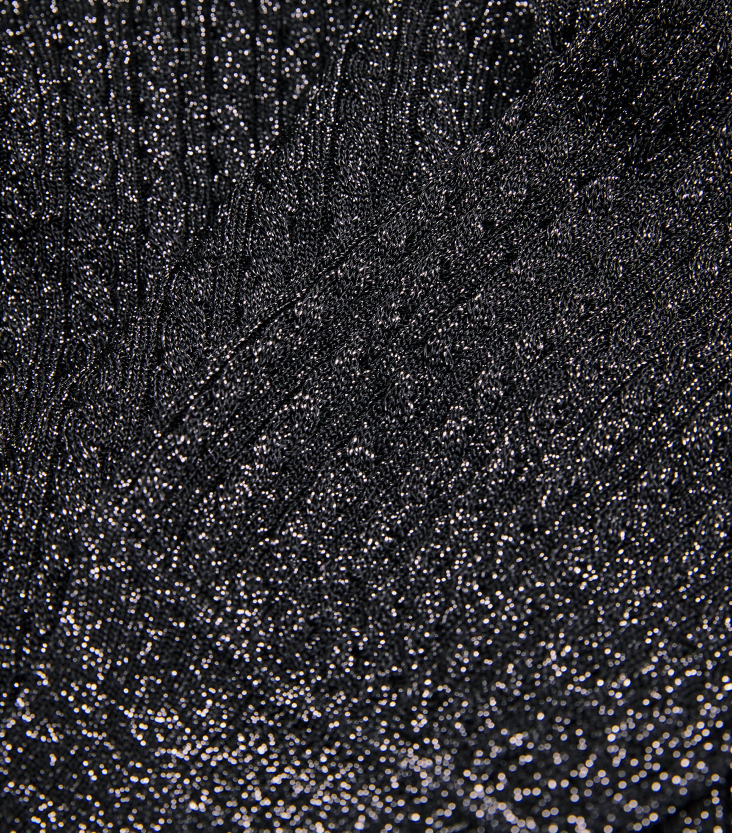 RIbbed Sparkle Adela Sweater BLACK Image 5