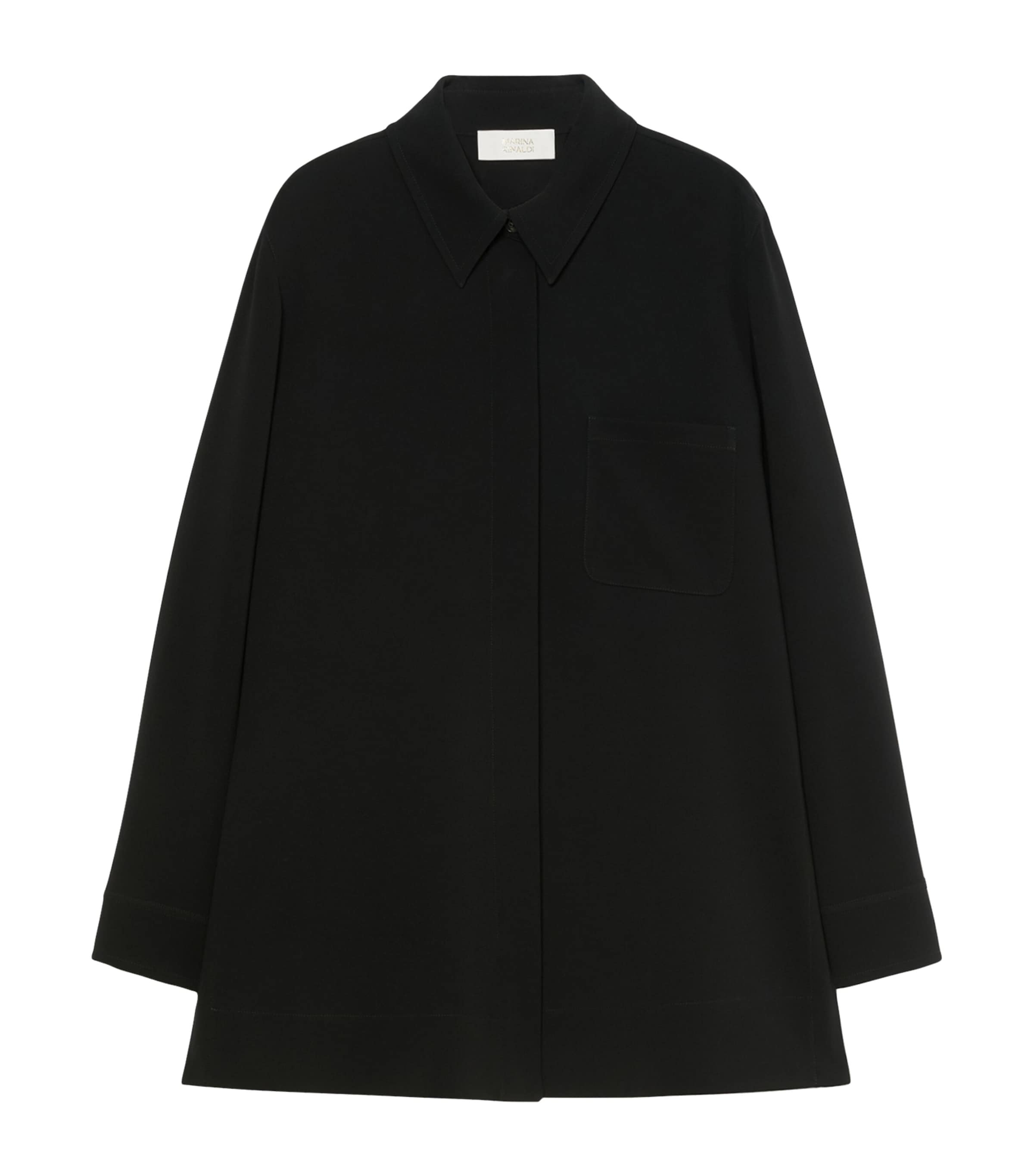 Marina Rinaldi Womens Cady Shirt Black Image 1