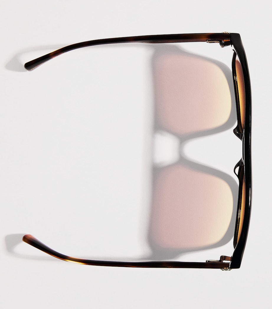 Acetate Square Aviator Sunglasses SCALE Image 5
