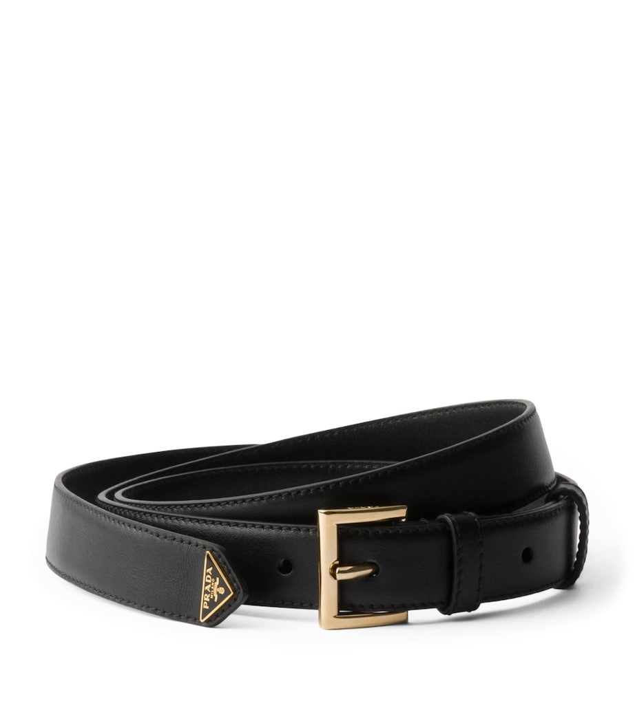 Leather Logo Belt F0632 Image 1