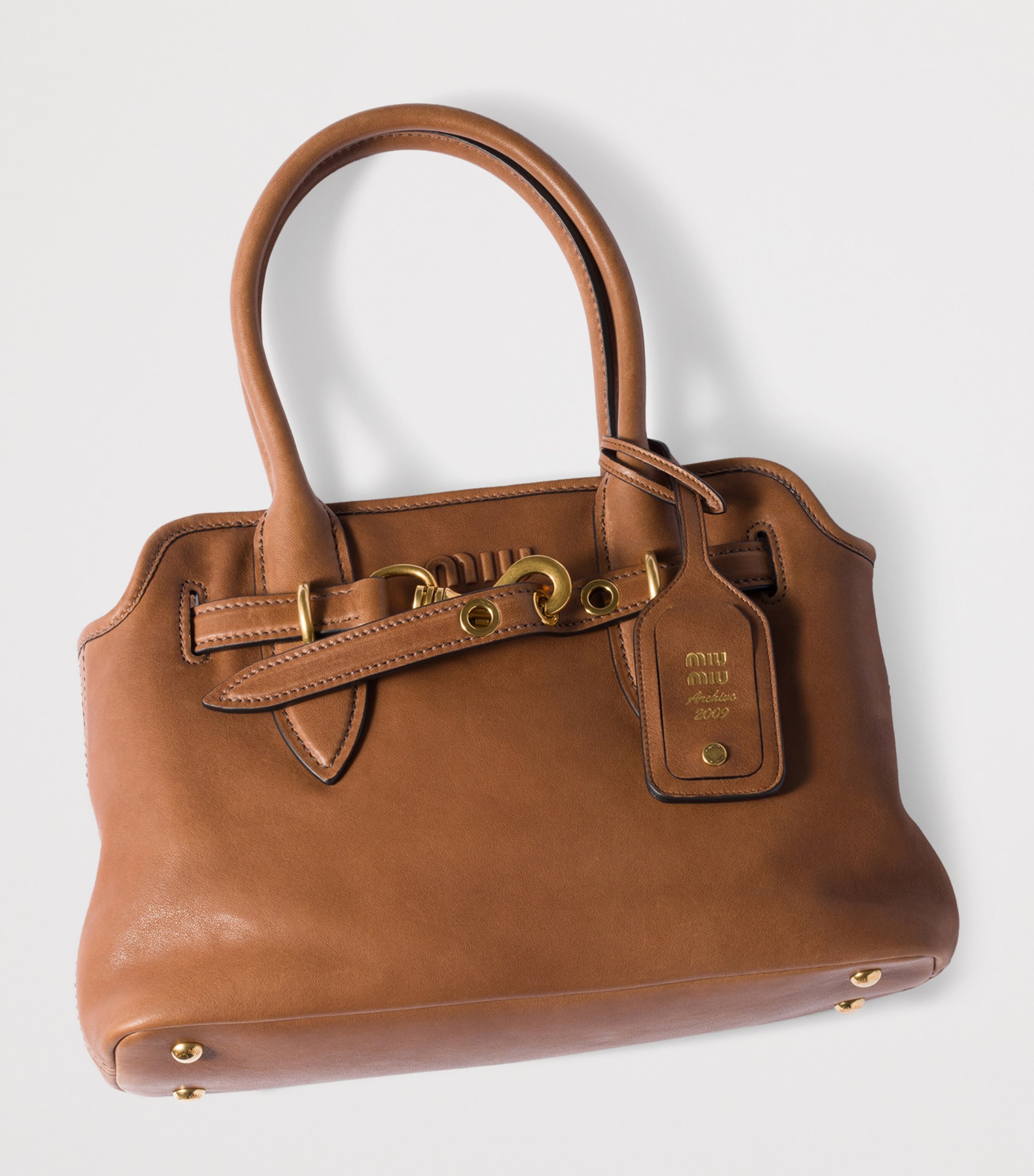 Nappa Leather Aventure Top-Handle Bag F0316 Image 7