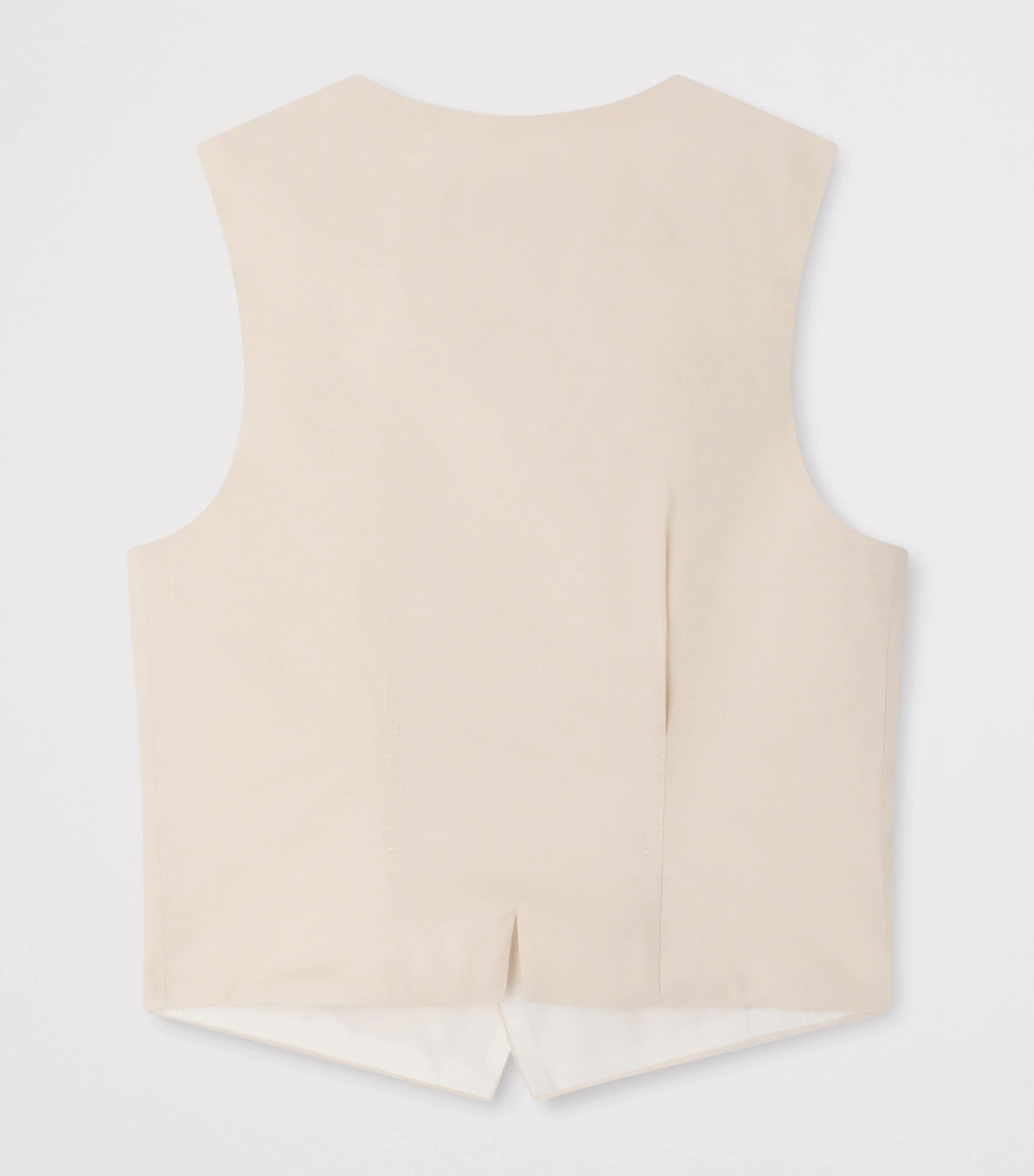 Cotton-Blend Angus Waistcoat (10-14 Years) ECRU Image 2