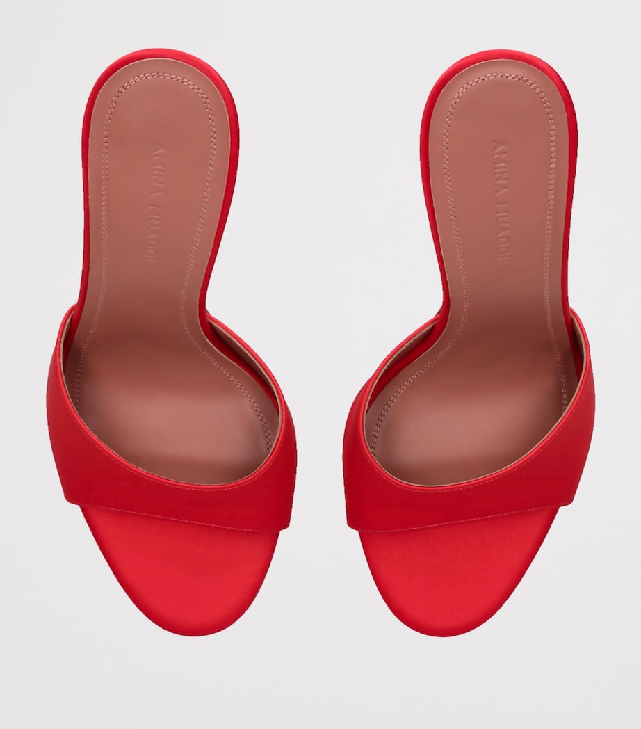 Amina Muaddi Elodie Heeled Mules 105 Red Image 4