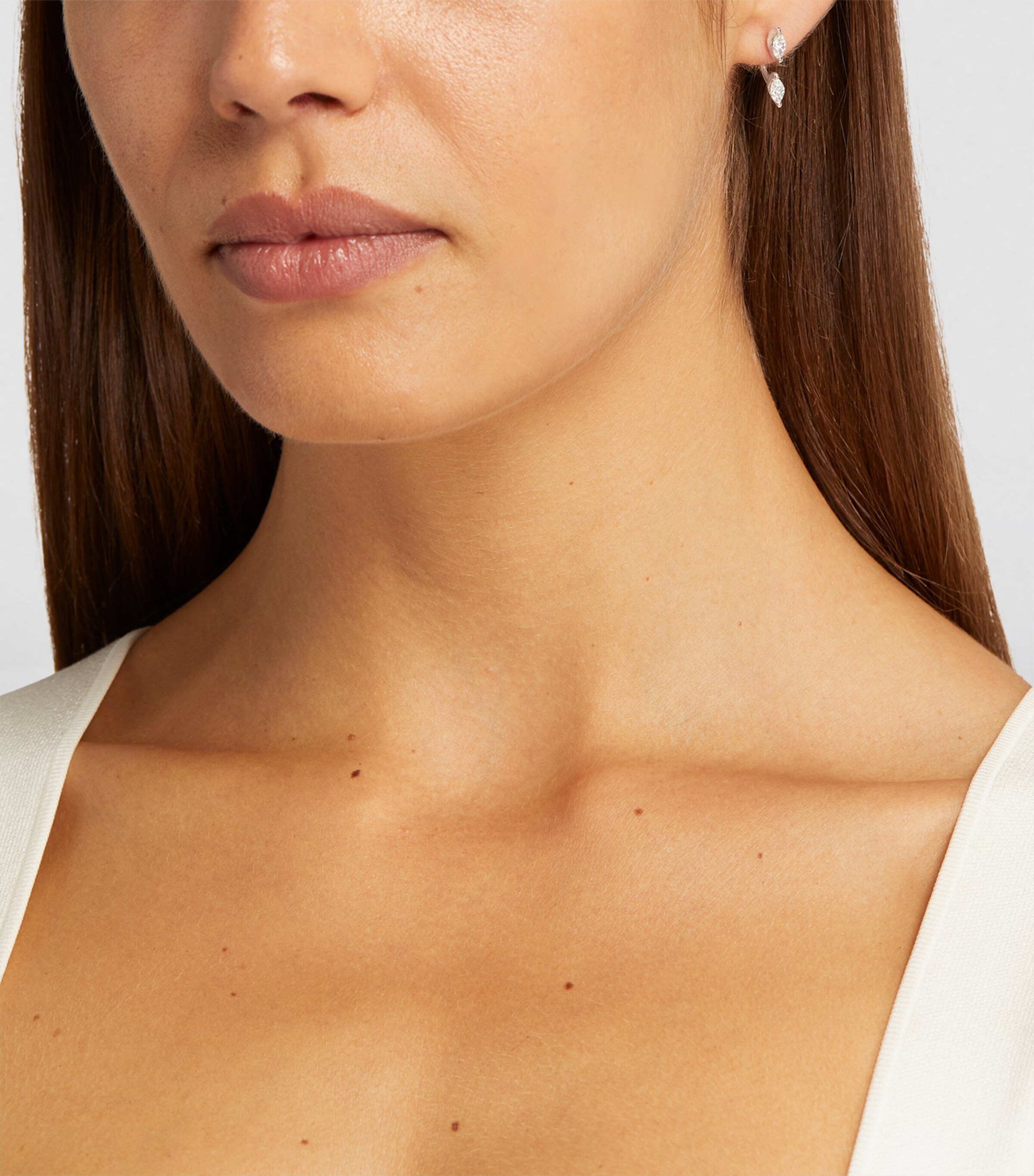 Anita Ko White Gold and Diamond Orbit Single Earring White Gold Image 5