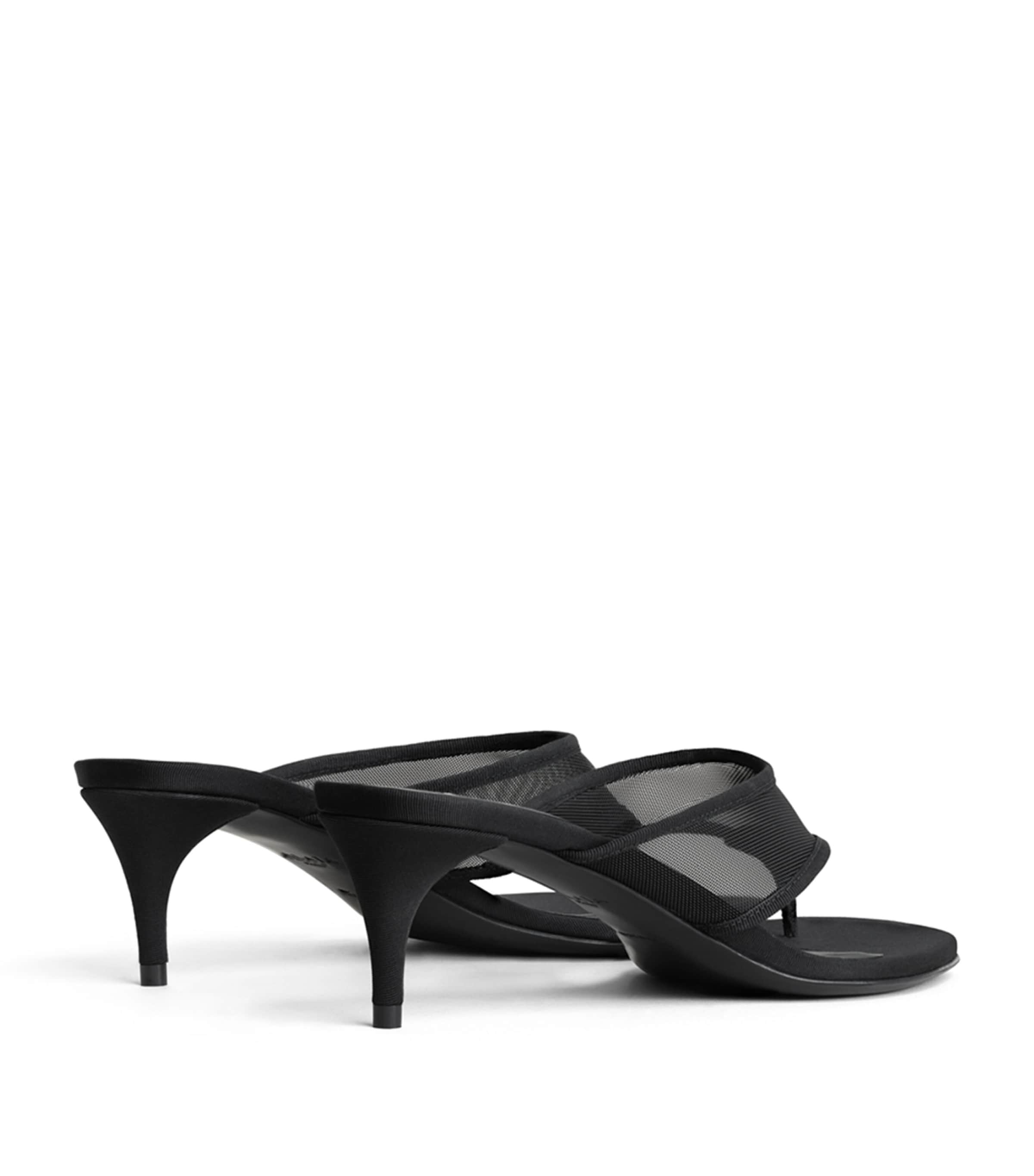 Alaïa Mesh Thong Mules 55 Black Image 3