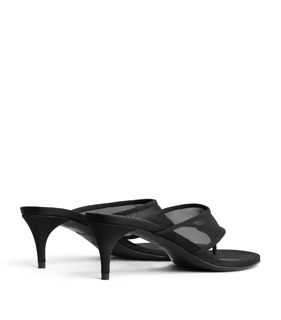 Alaïa Mesh Thong Mules 55 Black Image 3
