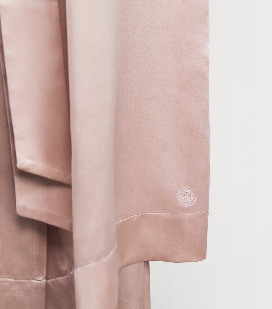 Silk Satin Robe PINK Image 6
