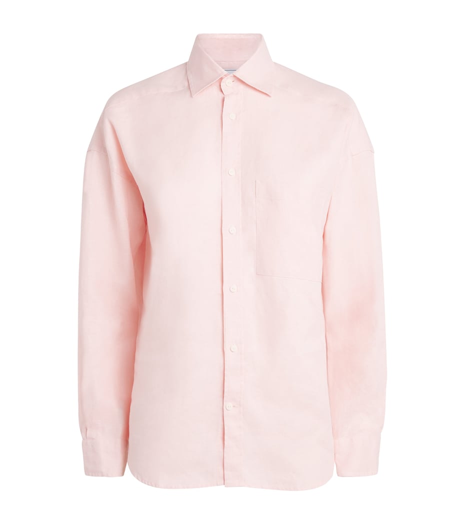 With Nothing Underneath Womens Hemp The Weekend Shirt Blush Image 1