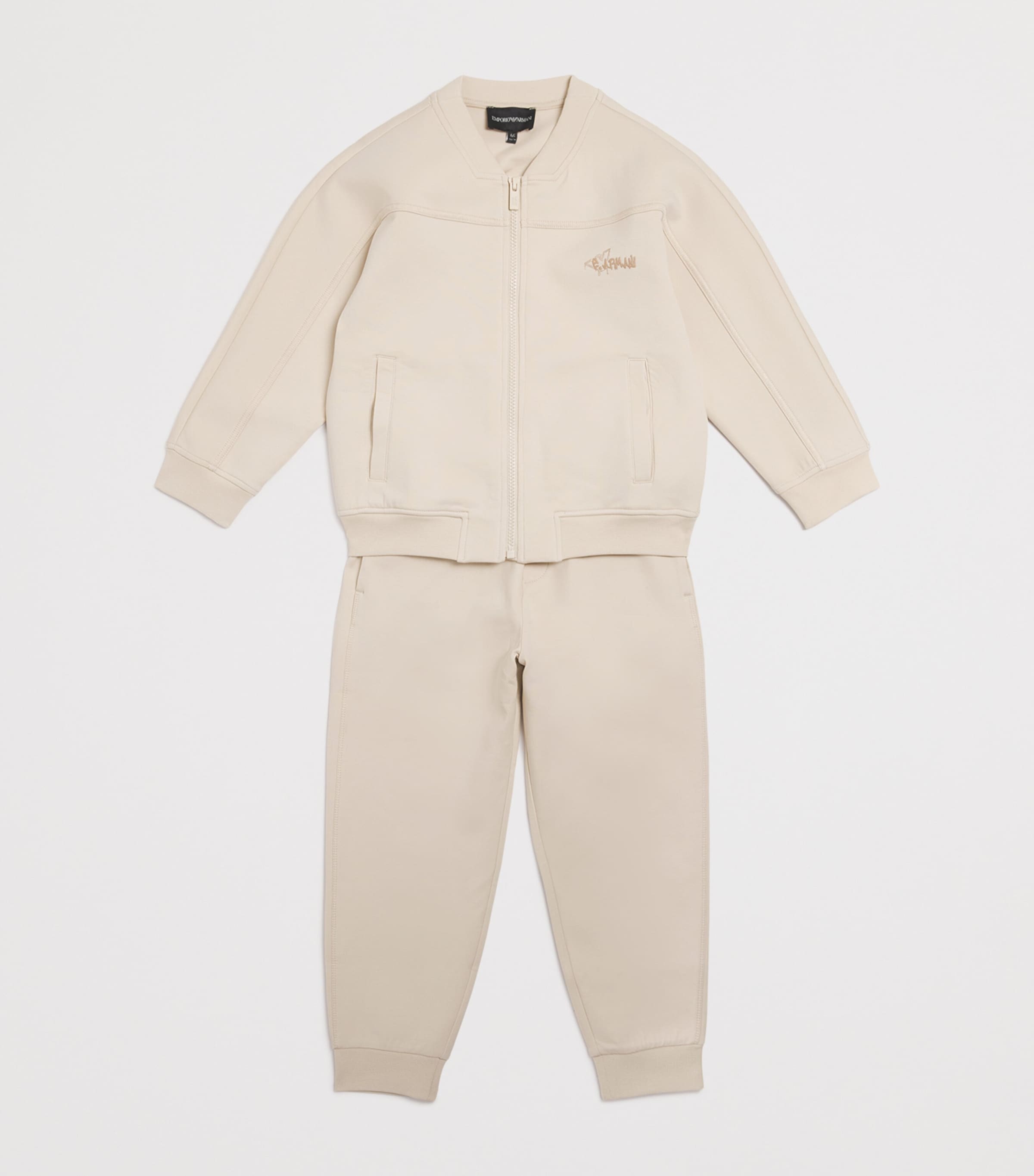 Cotton-Blend Jersey Tracksuit (4-16 Years) U1156  FRENCH OAK Image 3