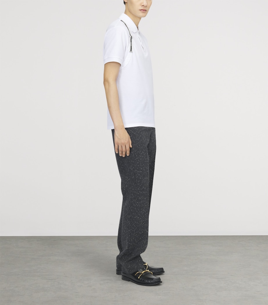 McQueen Mens Cotton Harness Polo Shirt Image 5
