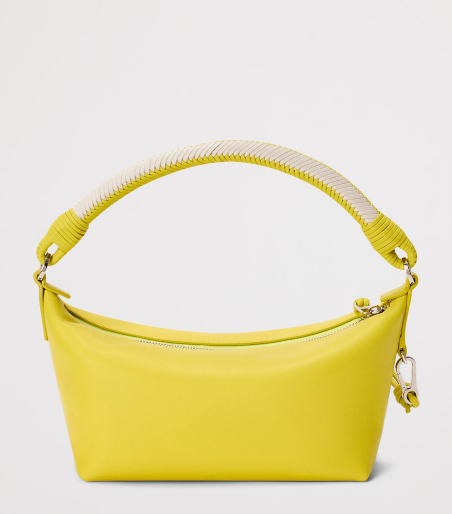 LOEWE Nappa Leather Cala Top-Handle Bag Lemon/soft White Image 4