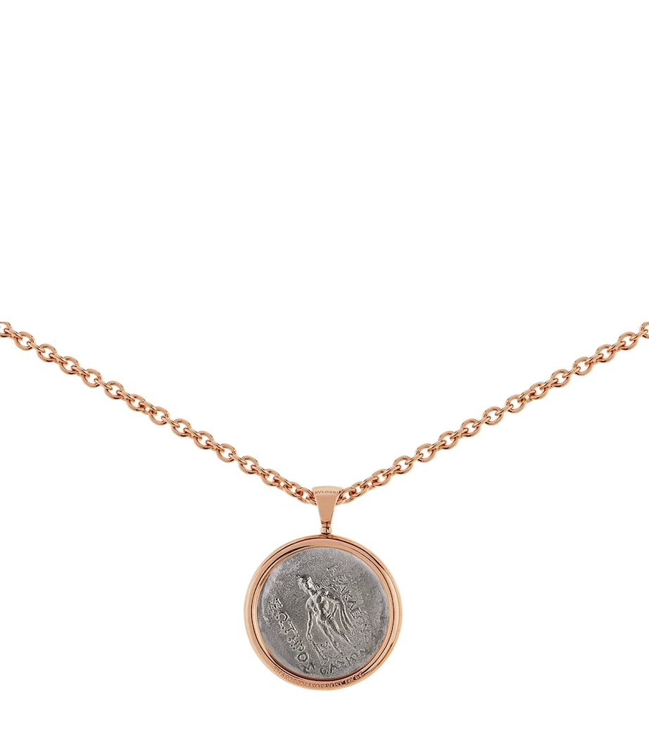 Rose Gold Coin Monete Necklace PINK GOLD Image 4