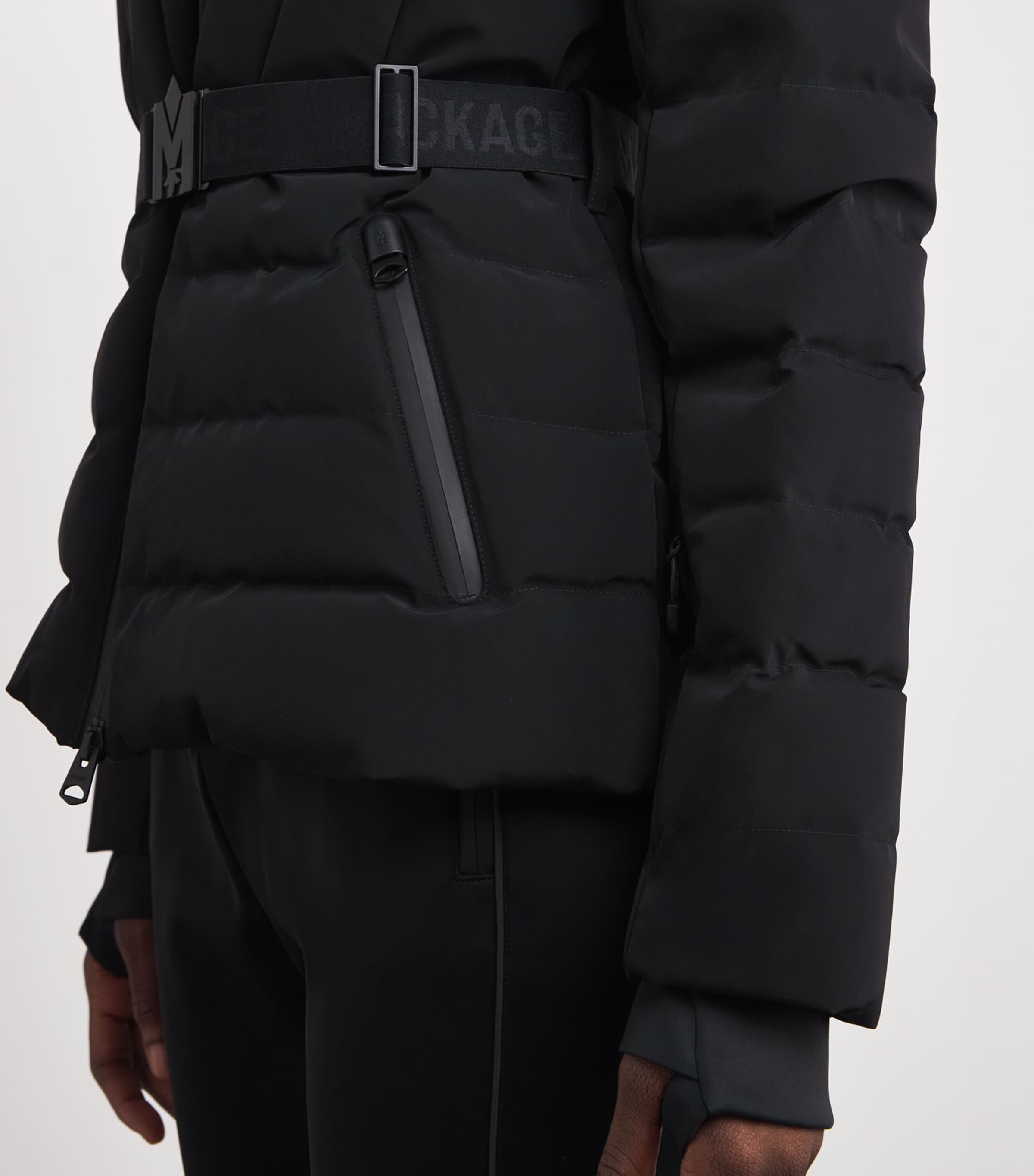 Down Fox Fur-Trim Elita-ZR Ski Jacket BLACK Image 7